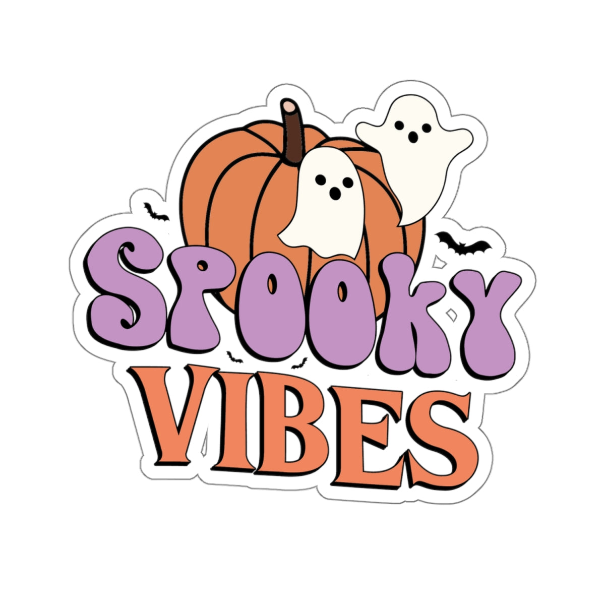 Spooky Vibes Kiss-Cut Stickers