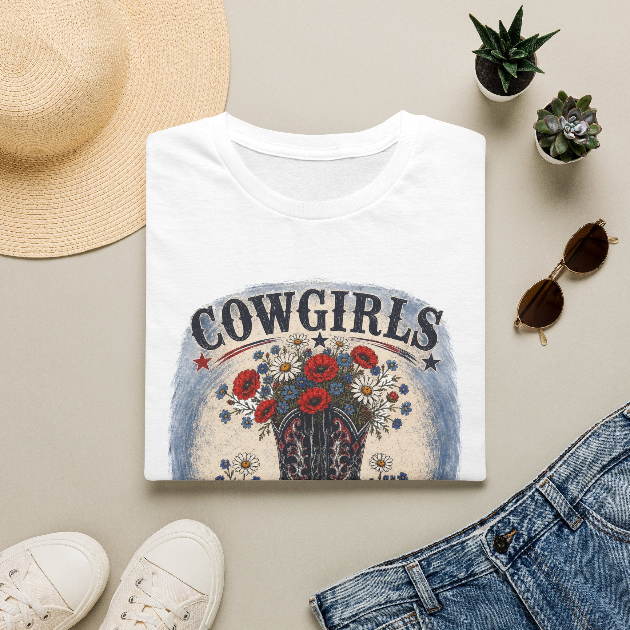 Cowgirls Love Wildflowers - Women's T-shirt