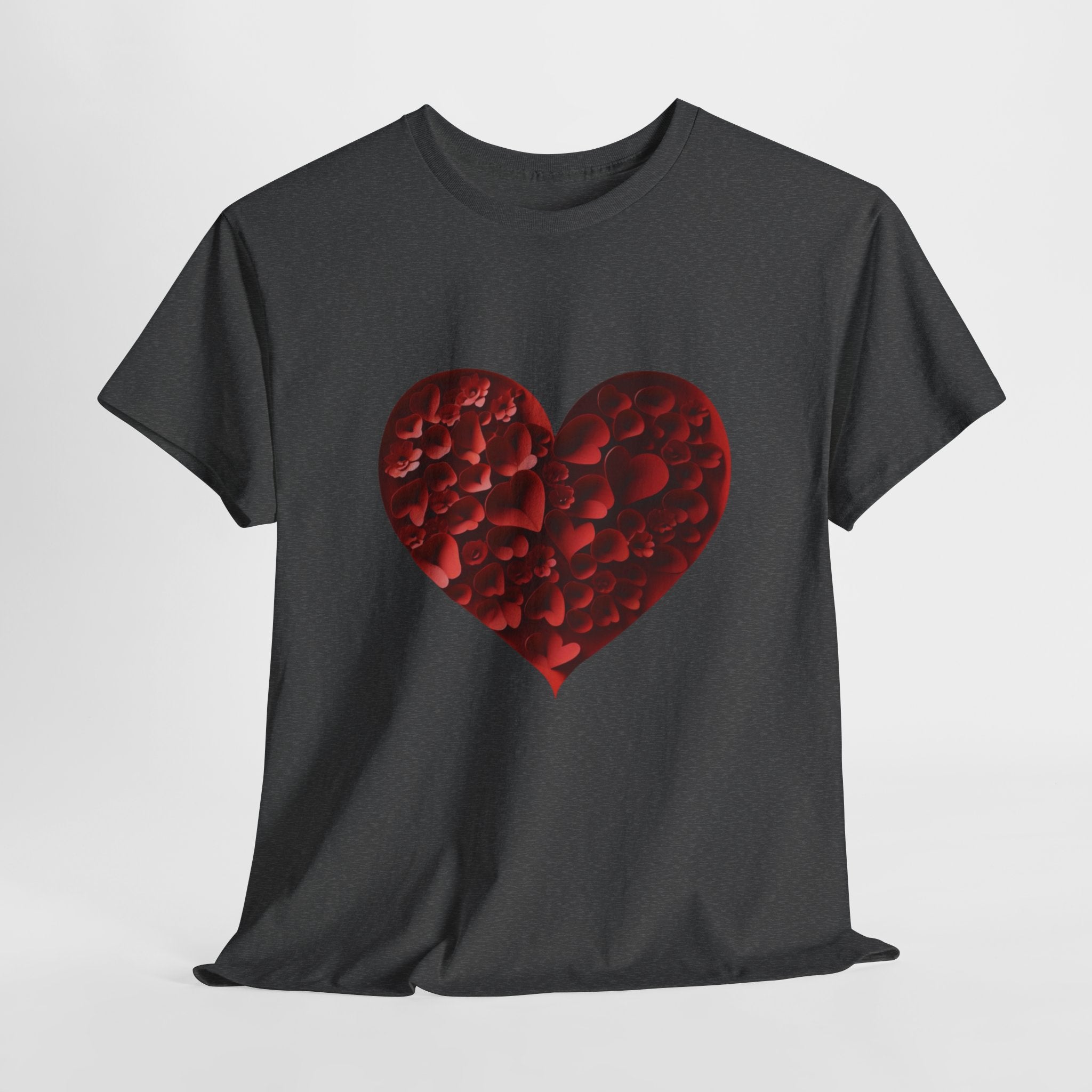 Floral Heart - Unisex Heavy Cotton Tee - Spruced Roost
