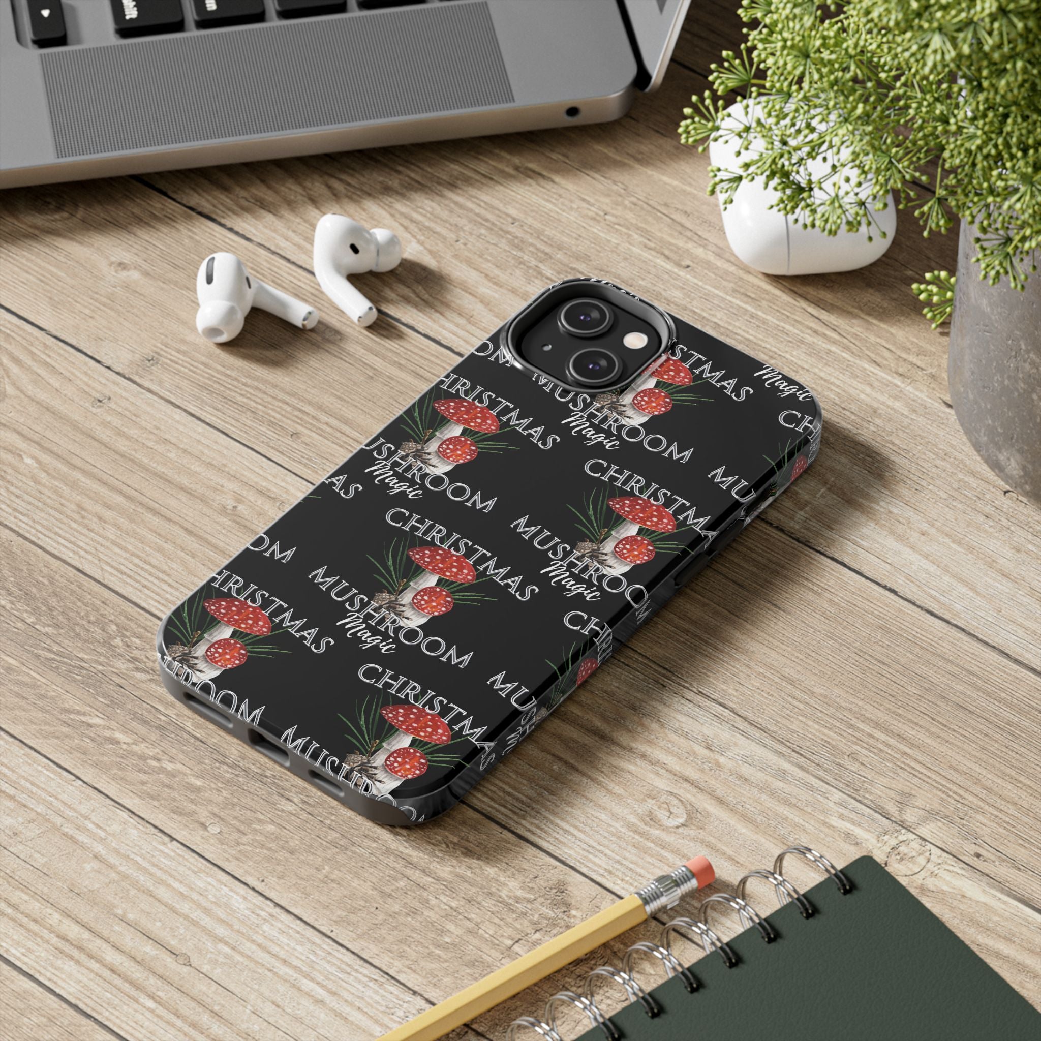 Merry Mushroom Christmas - Tough Phone Cases