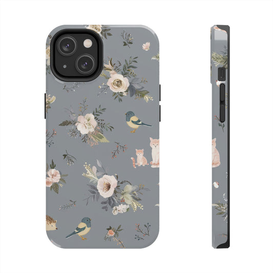 Cats and Birds - Tough Case for iPhone 14, 15, 16