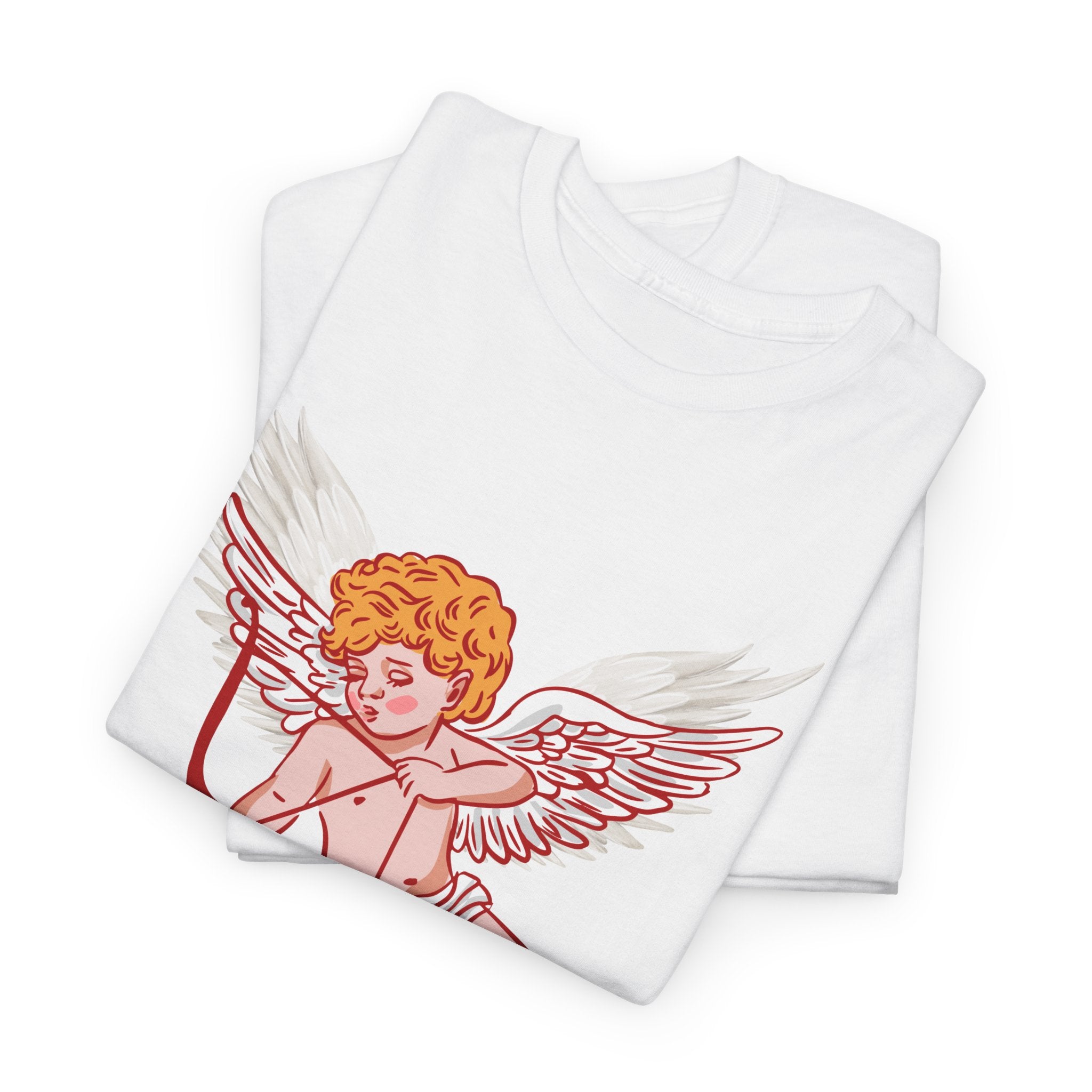 Cupid Inspired Unisex Heavy Cotton Tee - 'I’d Hit That' Graphic Shirt