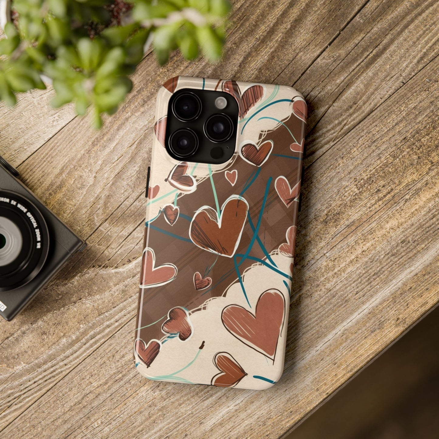 Hearts au Naturel - Tough Case for iPhone 14, 15, 16