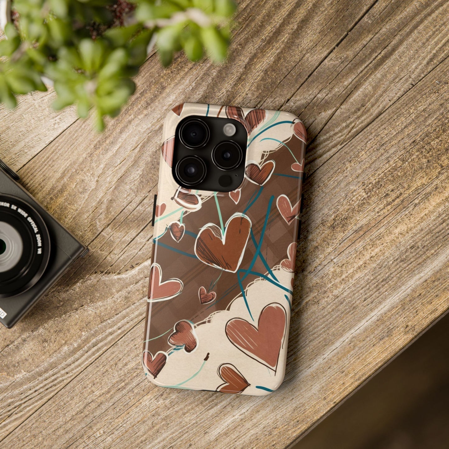 Hearts au Naturel - Tough Case for iPhone 14, 15, 16