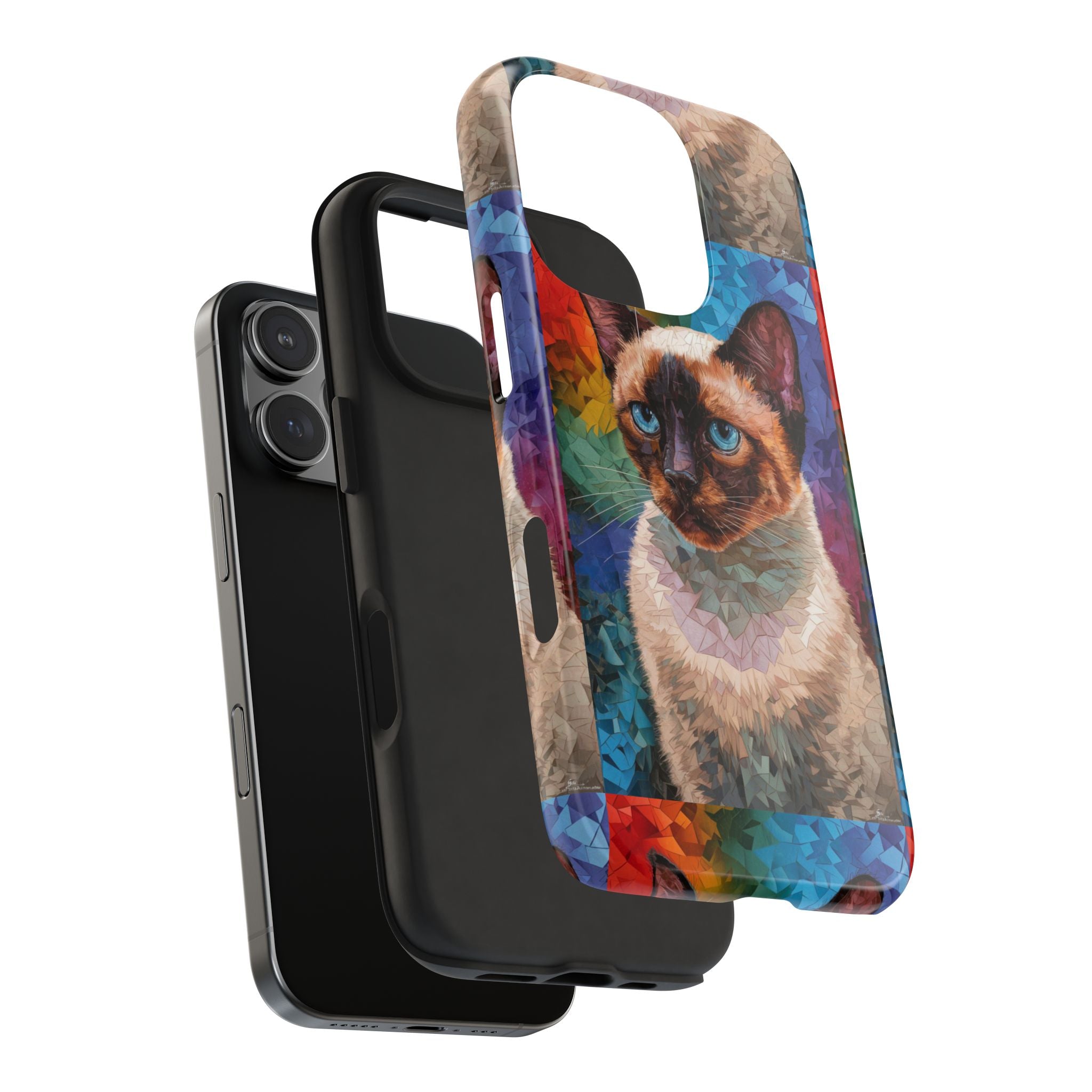 Siamese Kittty - Tough Case for iPhone 14, 15, 16 - Spruced Roost
