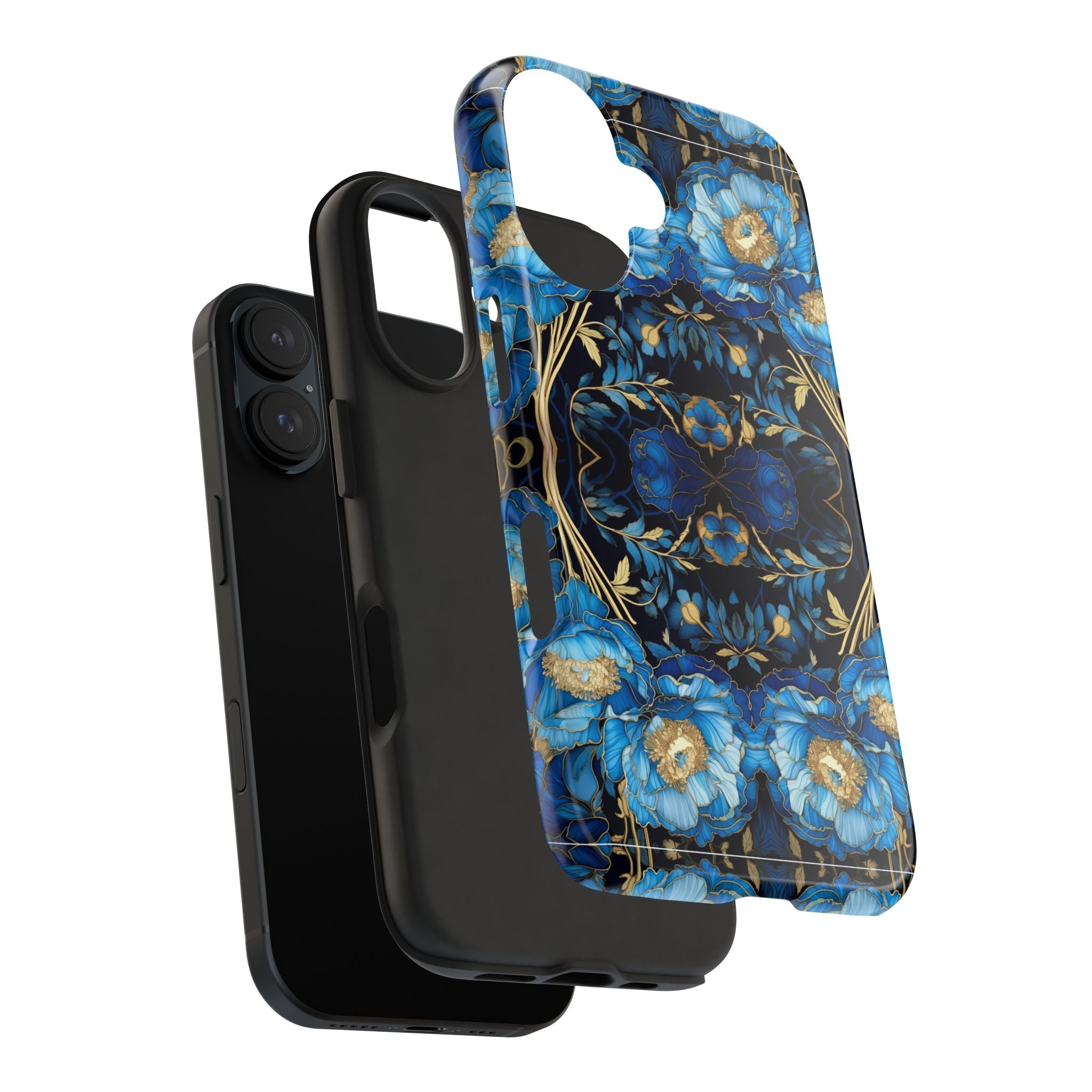 Blue Peony - Tough Case for iPhone 14, 15, 16