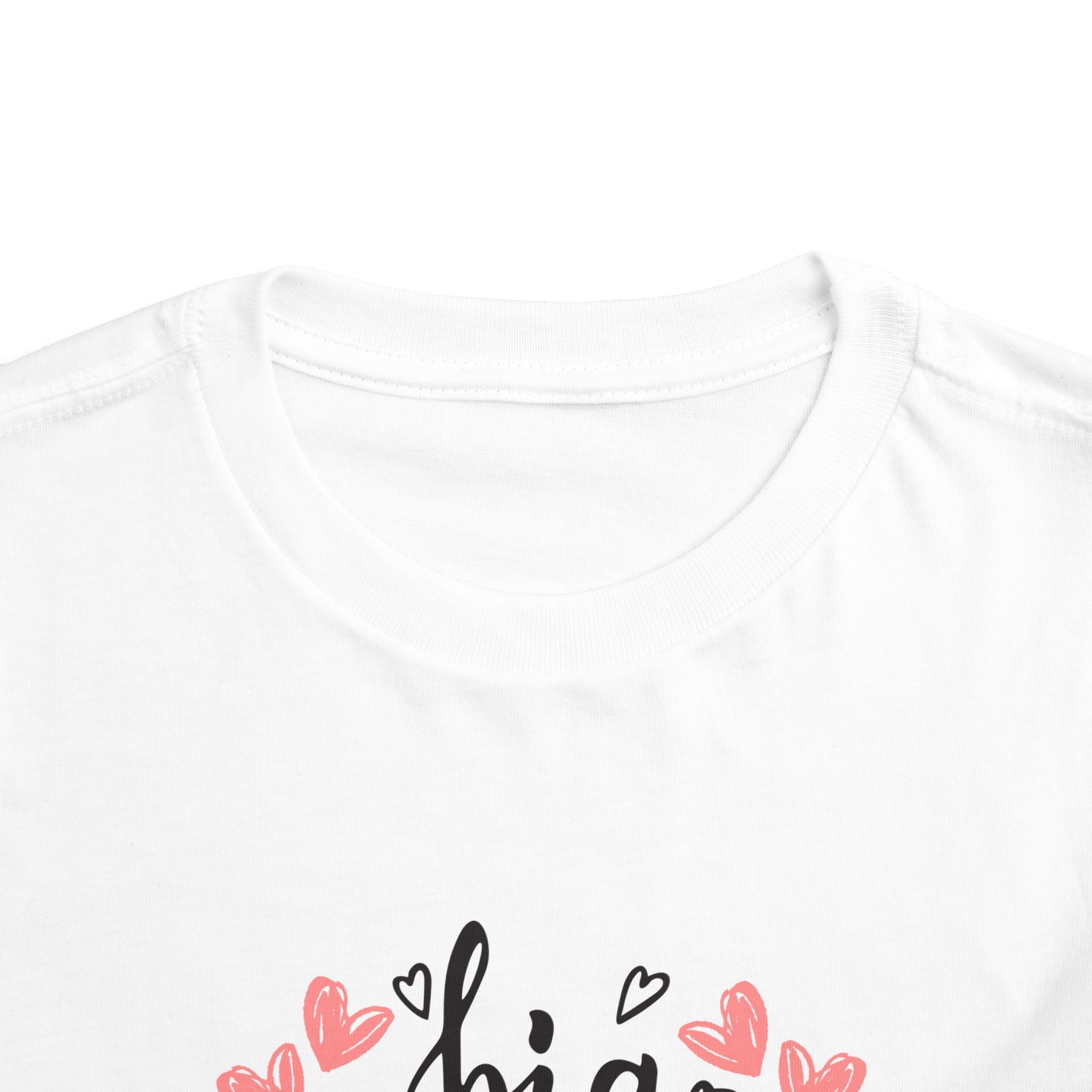 Big Sister Hearts - Toddler Tee with Heart Design