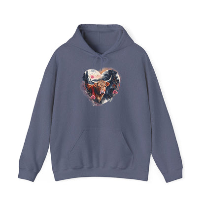 Love of Highland Heffer - Unisex Heavy Blend™ Hooded Sweatshirt