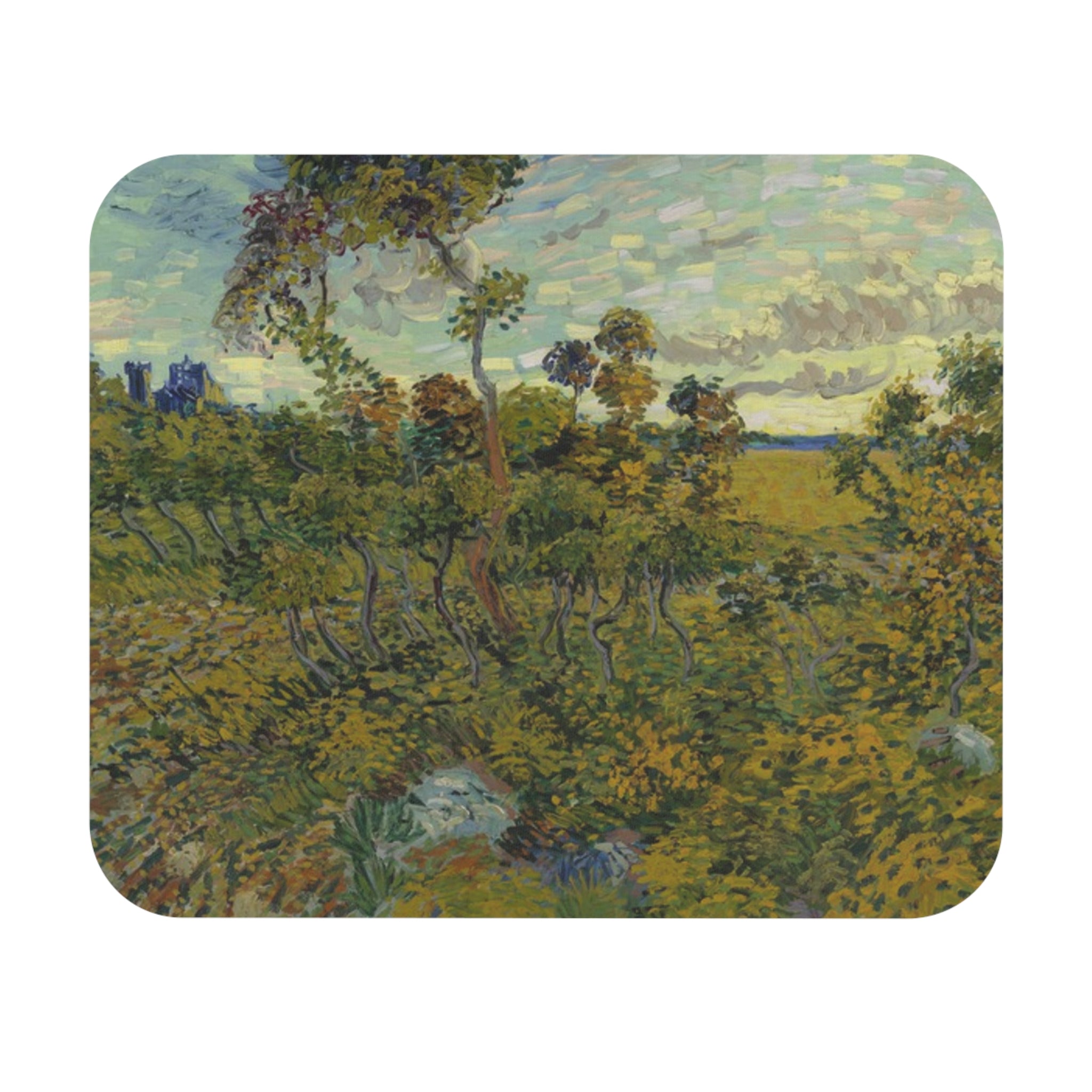 Sunset at Montmajour - Vincent Van Gogh   - Mouse pad  (Rectangle)