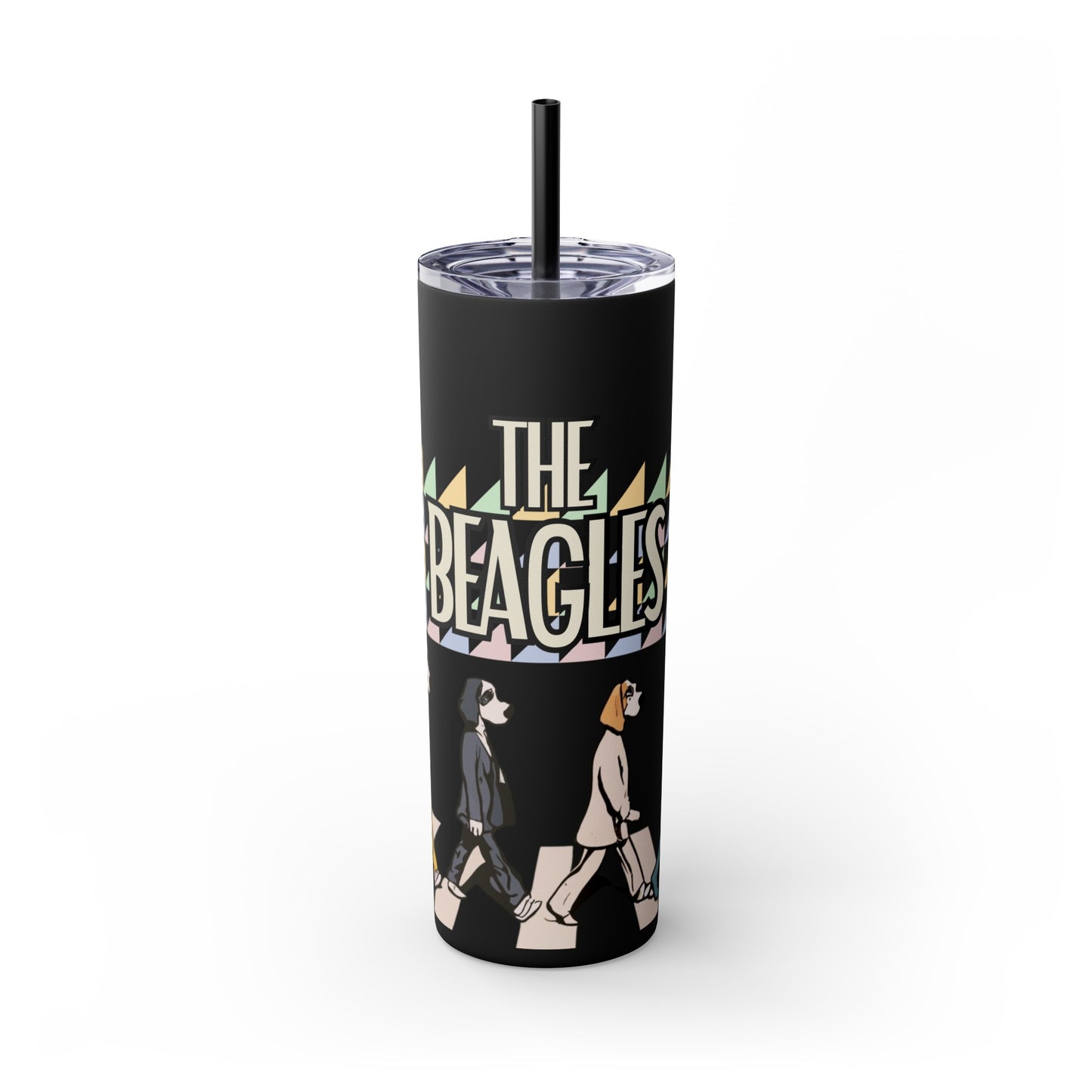 The Beagles - Skinny Tumbler with Straw, 20oz