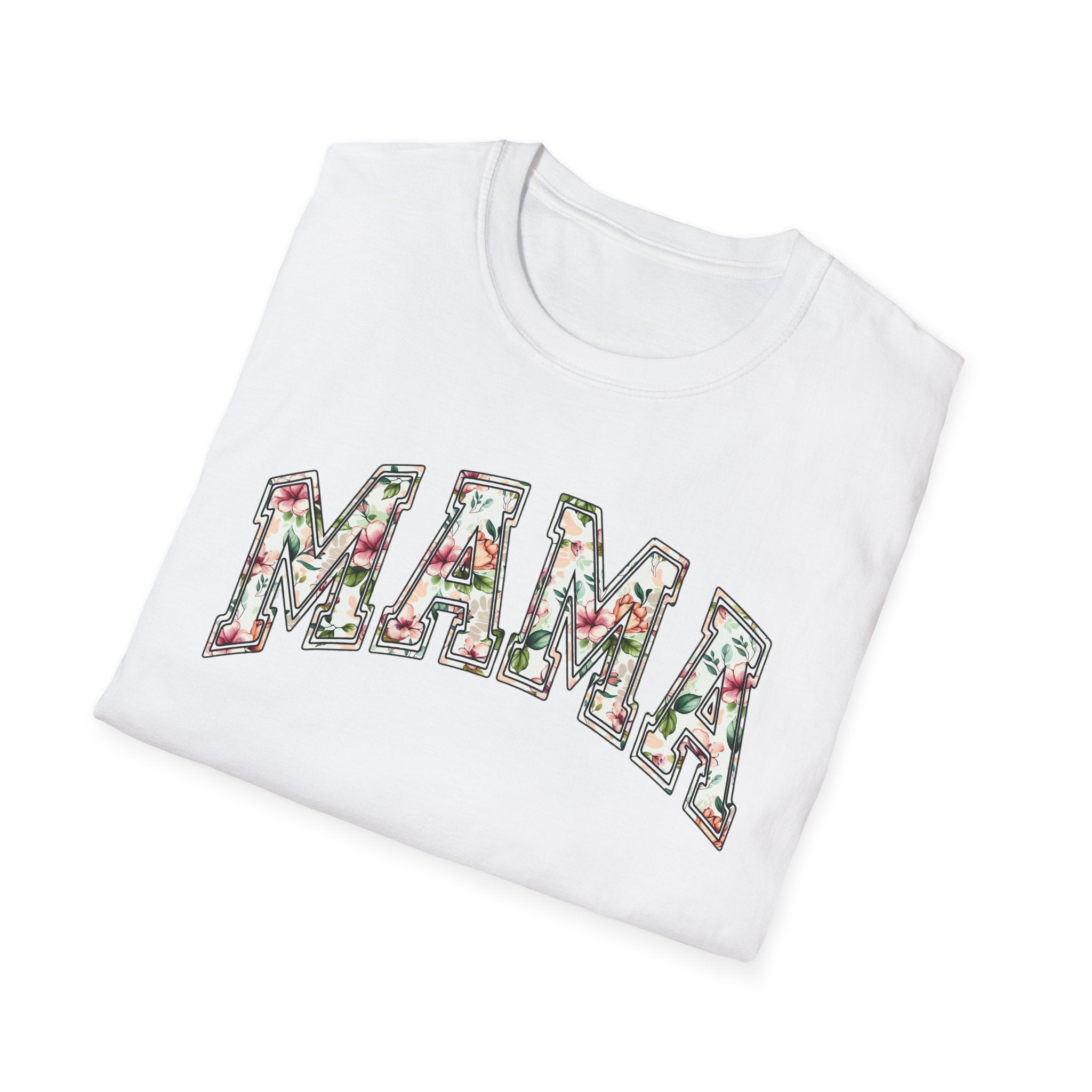 Mama Floral Unisex Softstyle T-Shirt