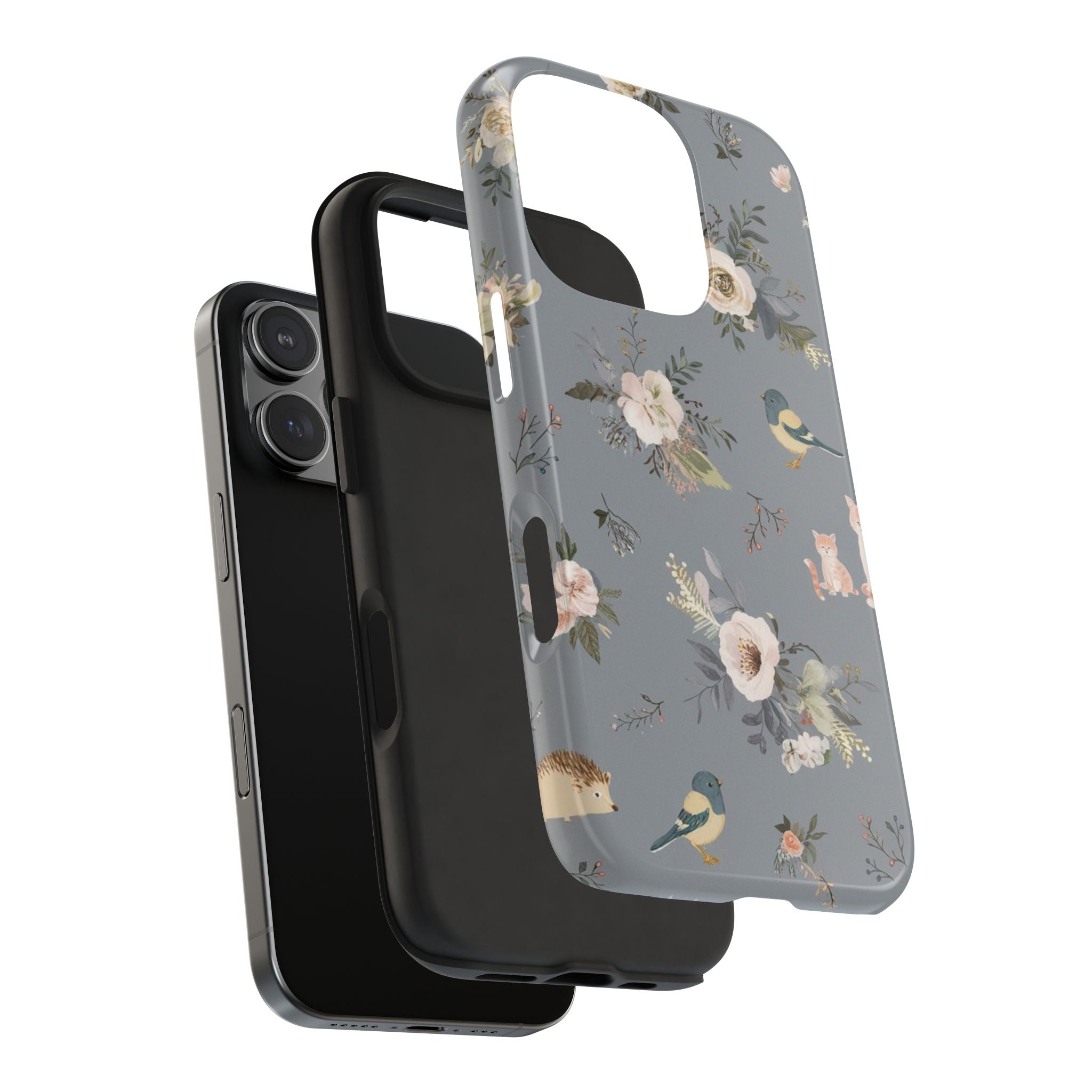 Cats and Birds - Tough Case for iPhone 14, 15, 16