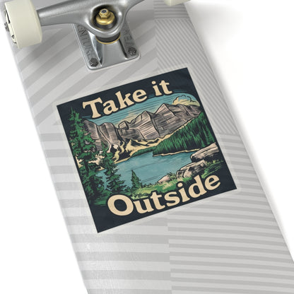 Take It Outside Outdoorsy Kiss-Cut Stickers