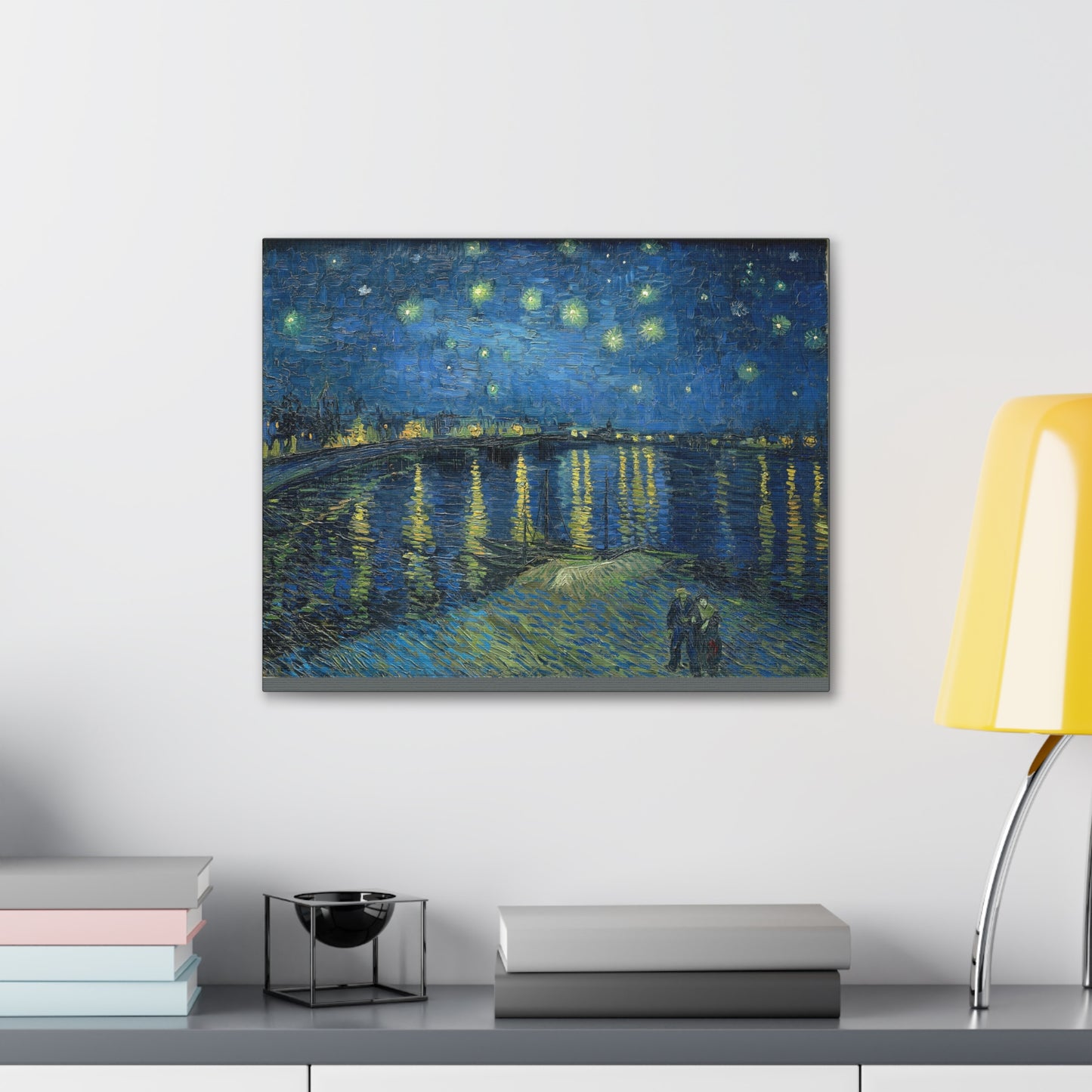 Starry Night Over the Rhone - Vincent Van Gogh Canvas Gallery Wraps