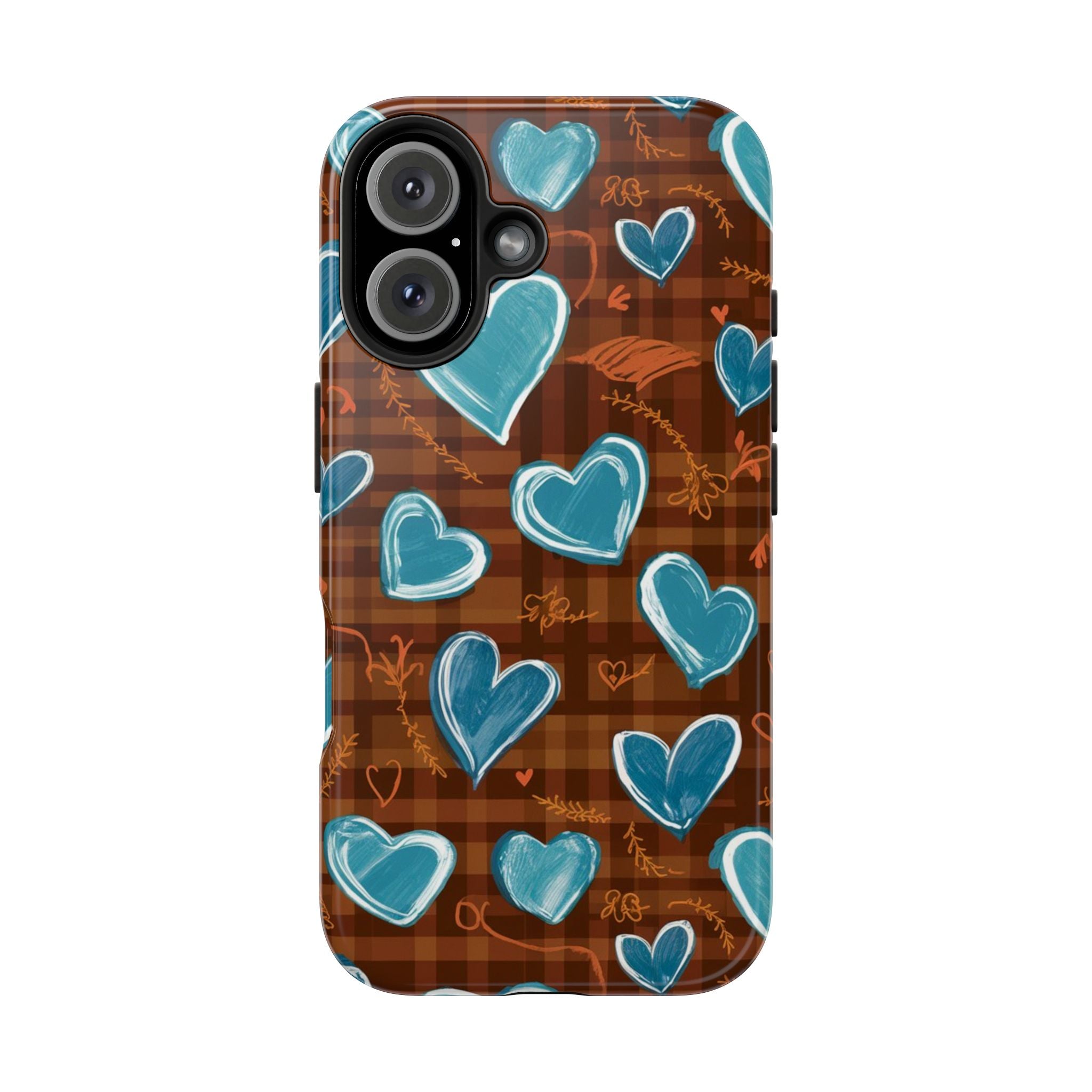 Plaid Blues - Tough Case for iPhone 14, 15, 16 - Spruced Roost
