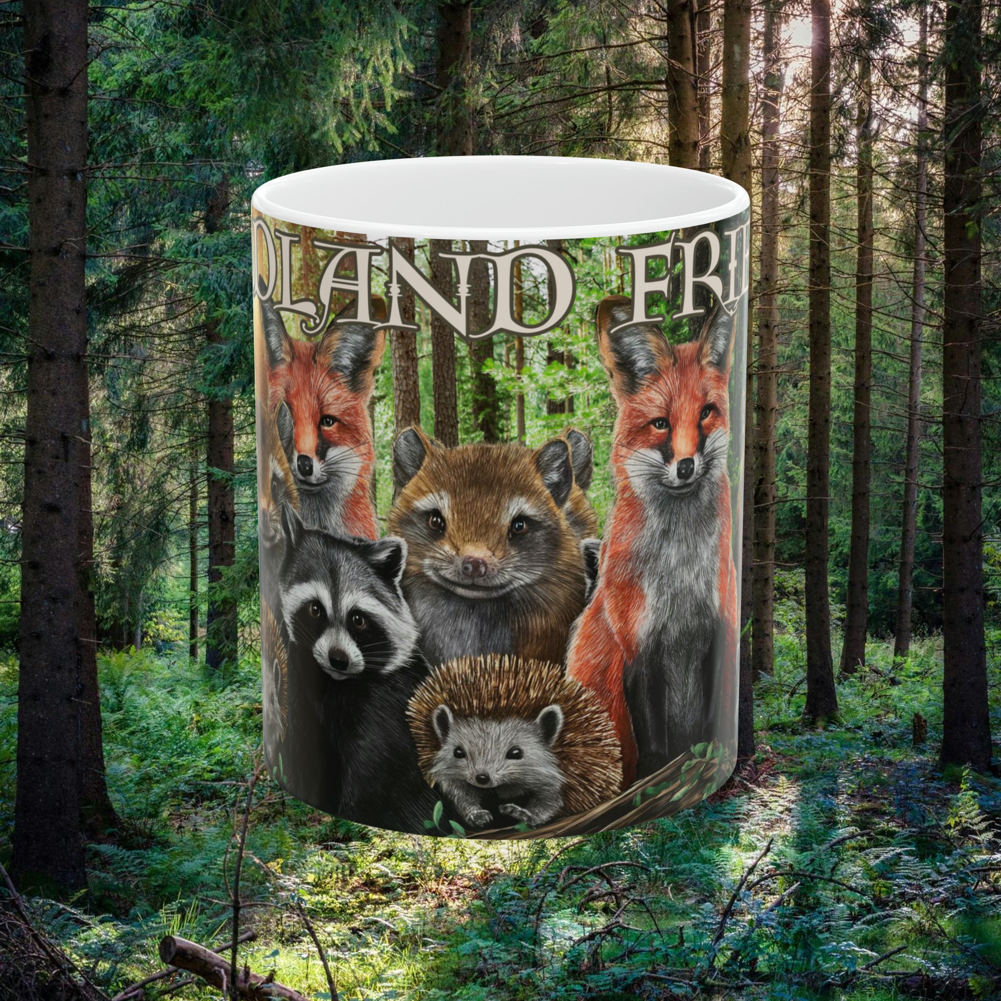 Woodland Friends - Ceramic Mug, 11oz - Spruced Roost