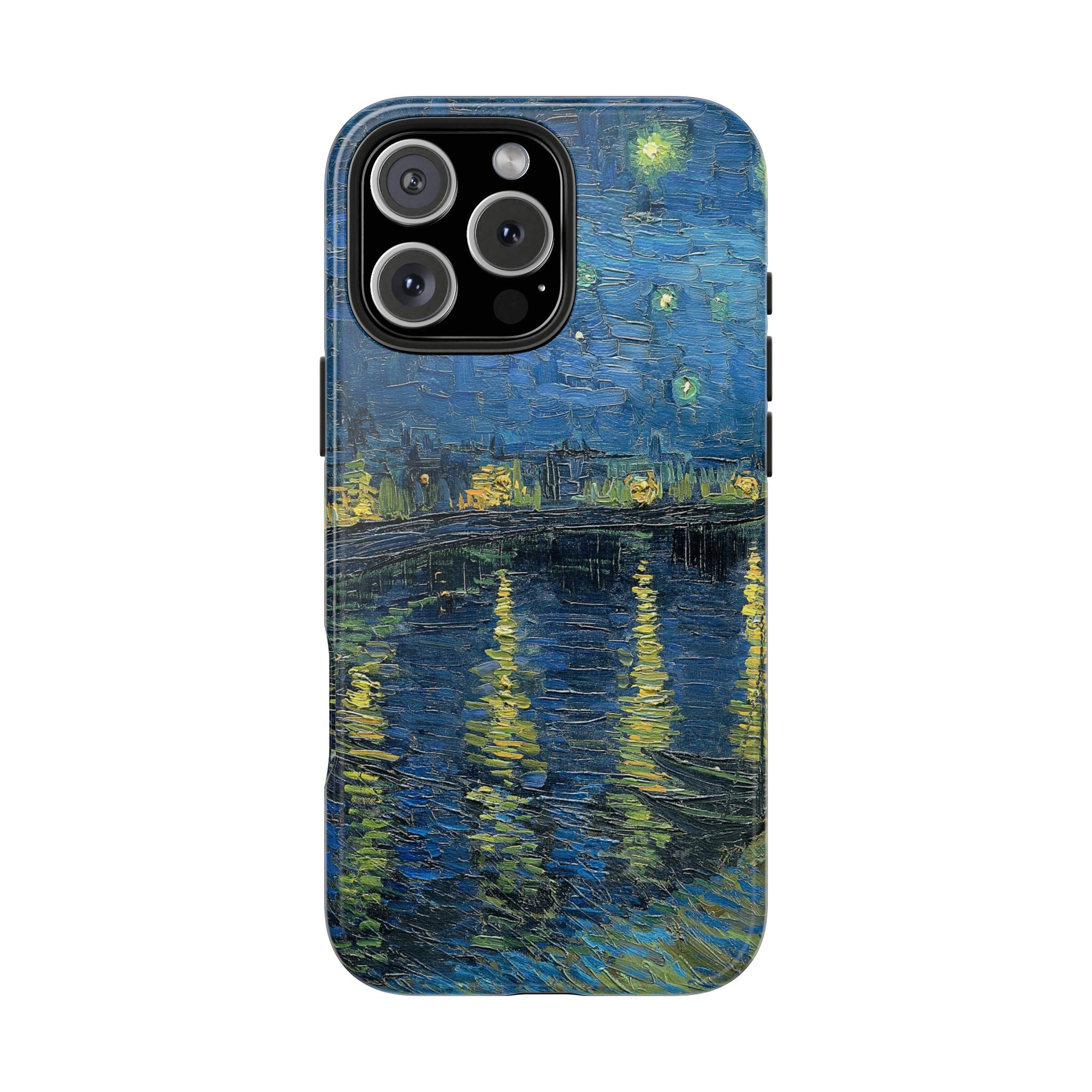 Starry Night Over the Rhone - Vincent Van Gogh - Tough Case for iPhone 14, 15, 16 - Spruced Roost