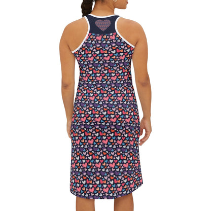 Up-Hearted Women's Racerback Dress (AOP)