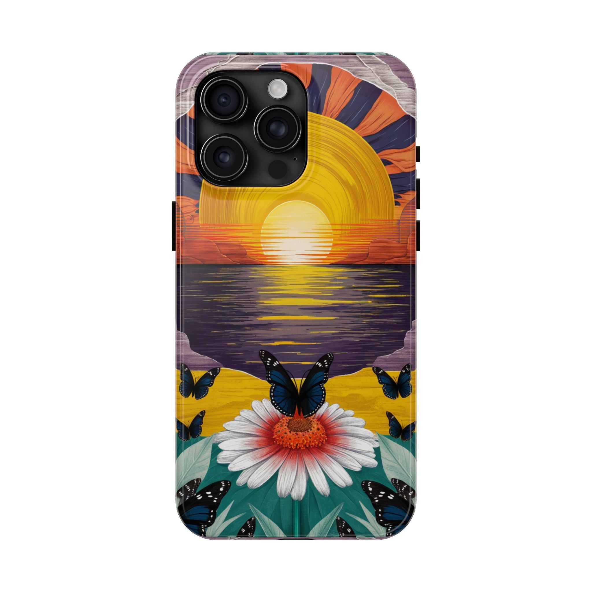 Butterly Sunset Beach - Tough Case for iPhone 14, 15, 16