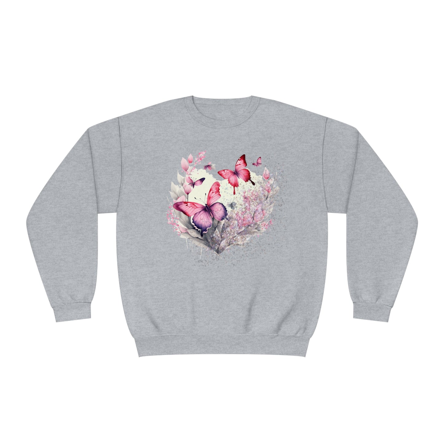 Two Butterflies Unisex NuBlend® Crewneck Sweatshirt