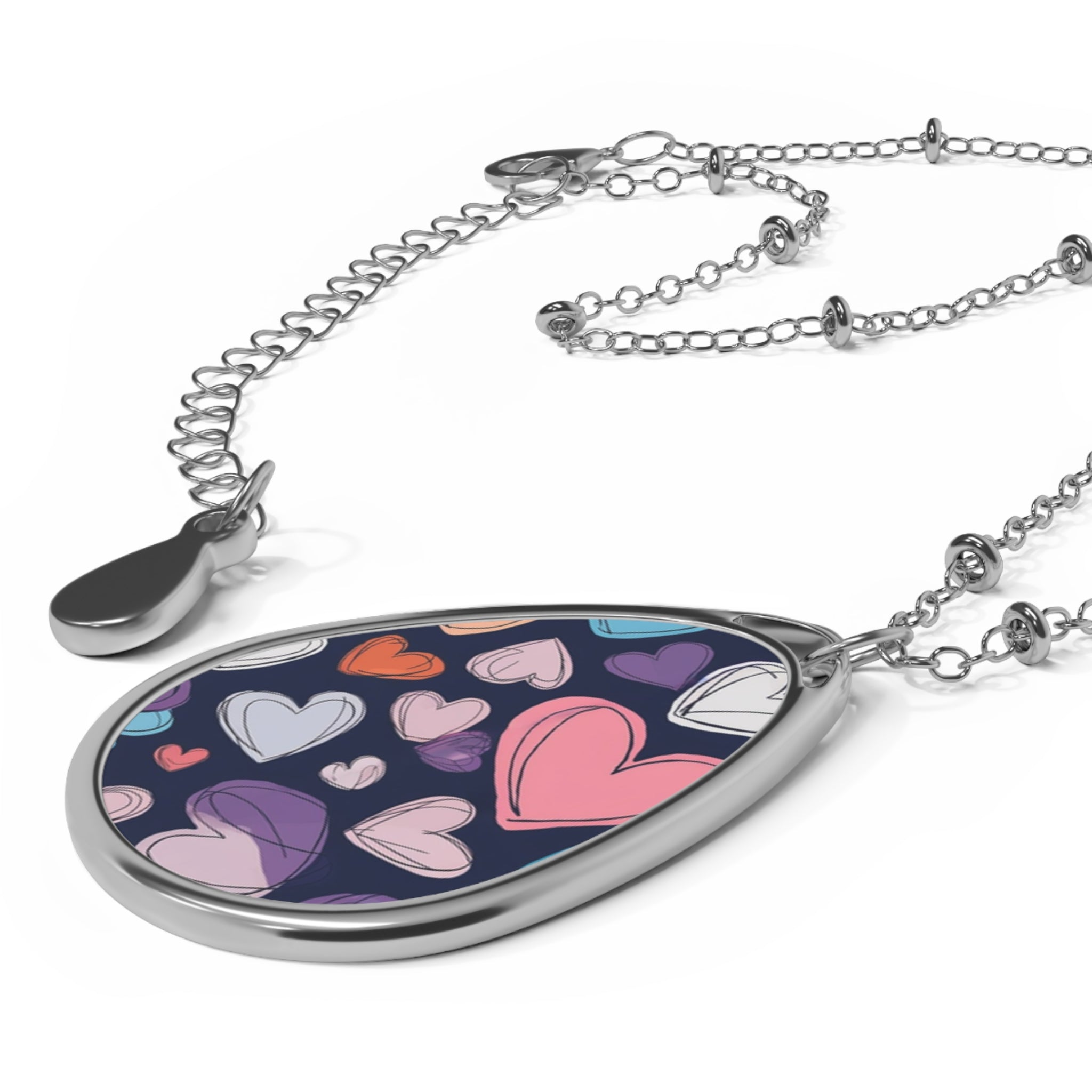 Up-Hearted Oval Necklace