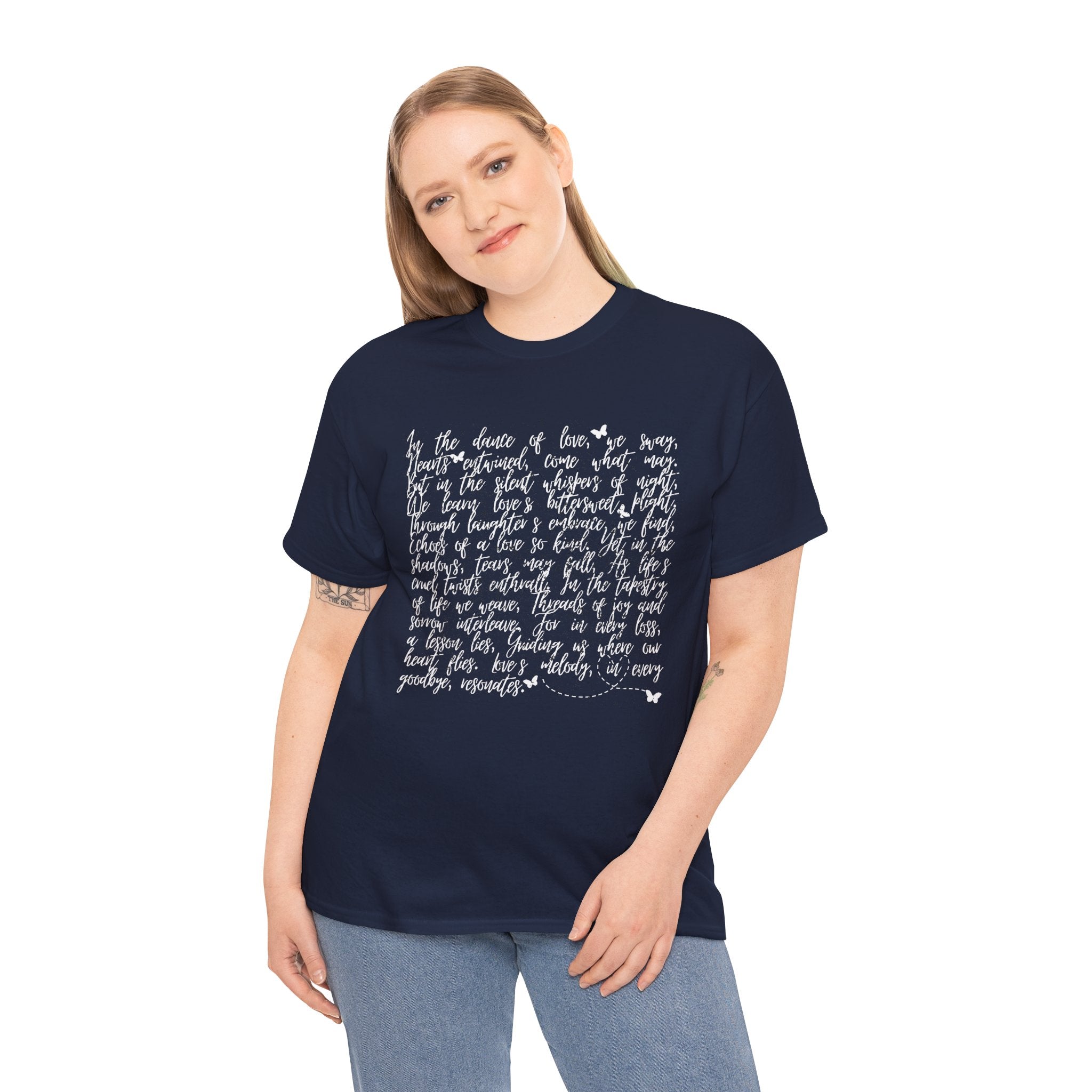Love Story Black - Unisex Heavy Cotton Tee - Spruced Roost