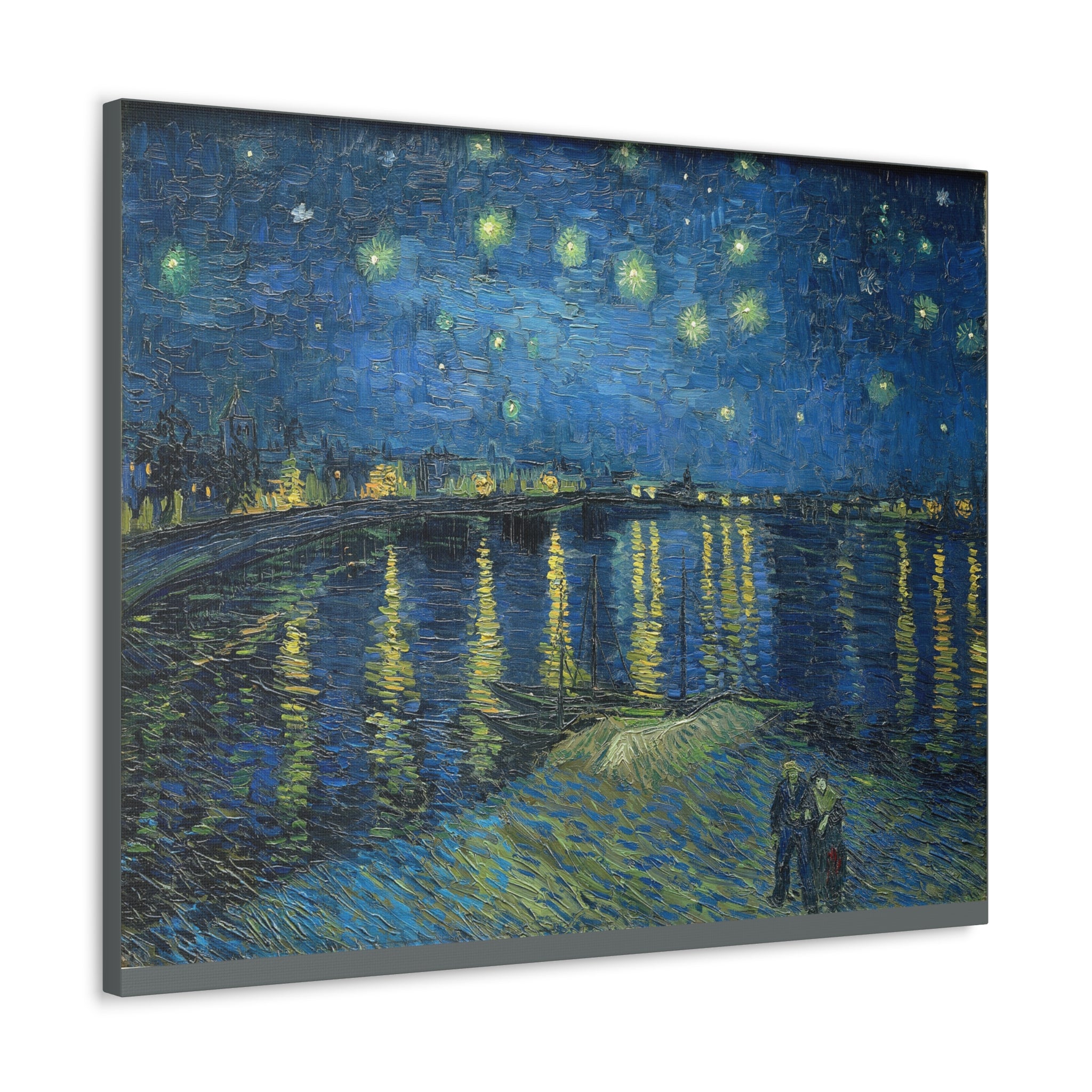 Starry Night Over the Rhone - Vincent Van Gogh Canvas Gallery Wraps