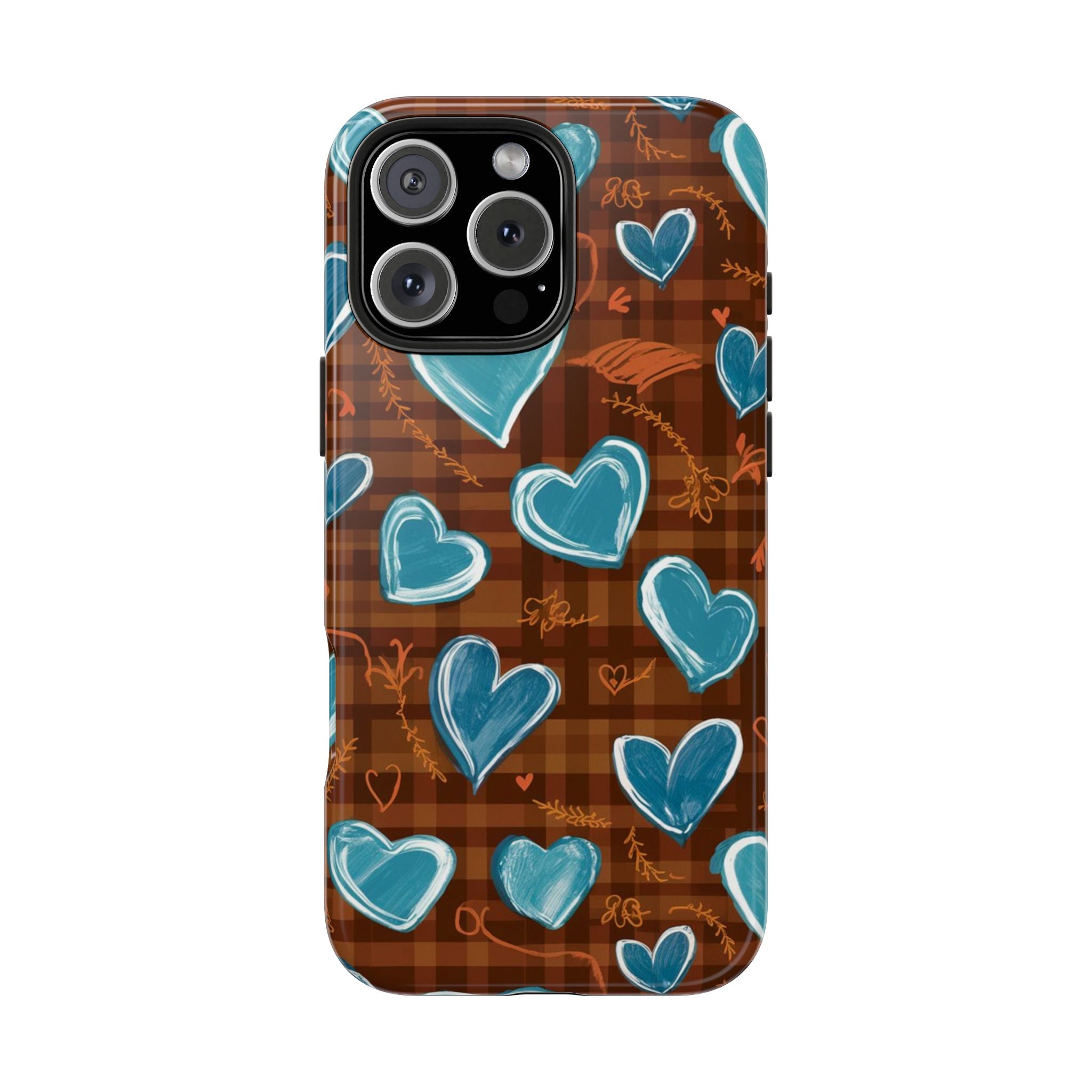 Plaid Blues - Tough Case for iPhone 14, 15, 16 - Spruced Roost