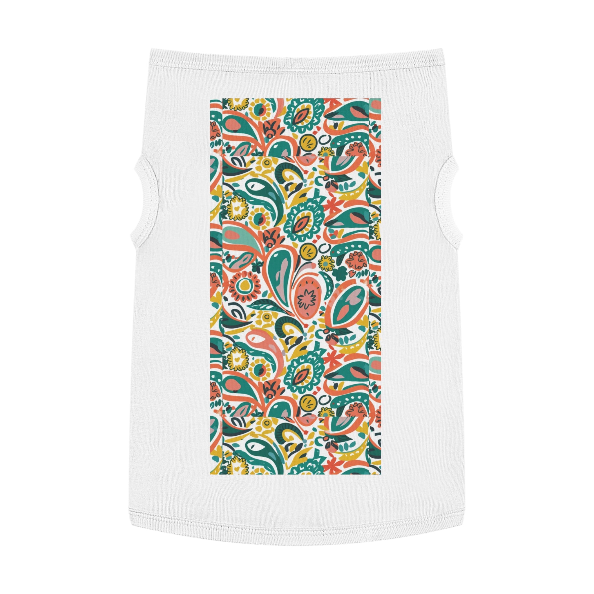 Paisley Persimmon - Pet Tank Top