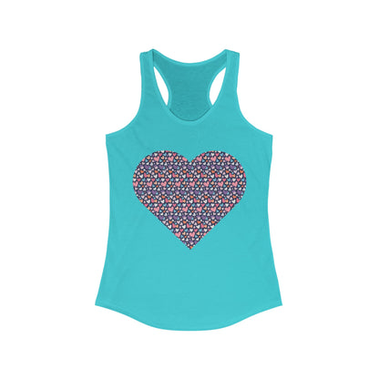 Heart Up-Hearted Women's Ideal Racerback Tank