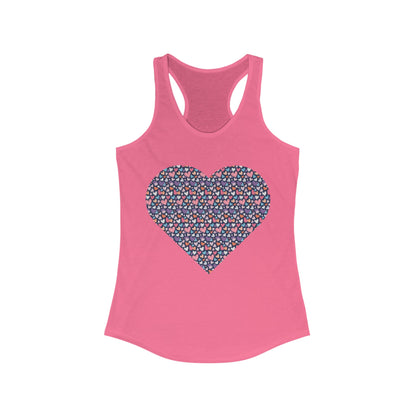 Heart Up-Hearted Women's Ideal Racerback Tank