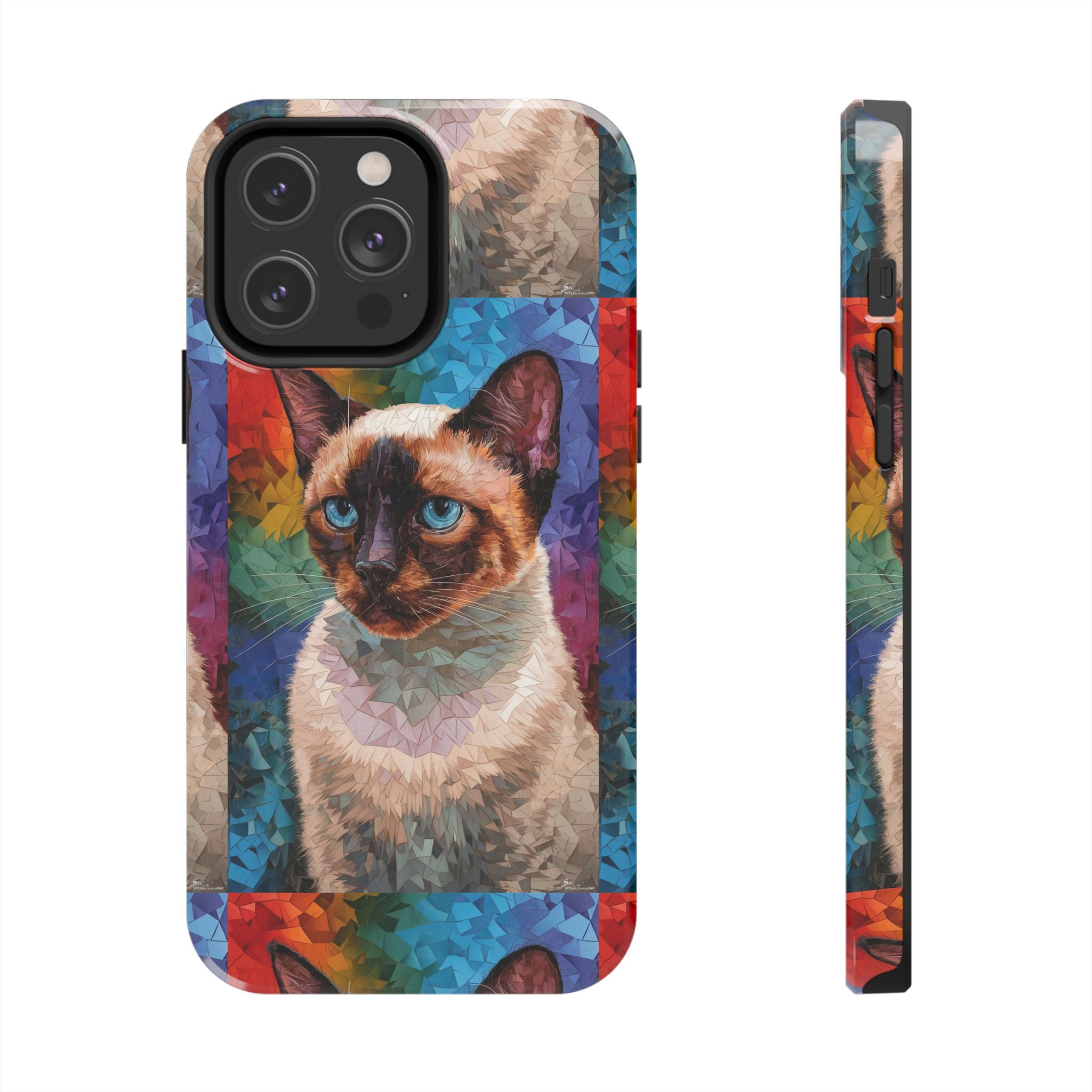 Siamese Kittty - Tough Case for iPhone 14, 15, 16 - Spruced Roost