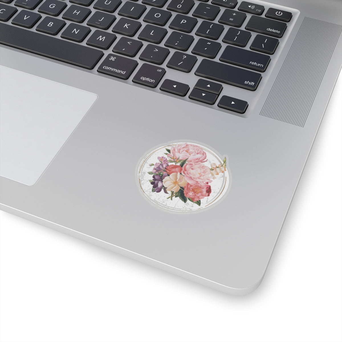 Circle of Peonies Kiss-Cut Stickers