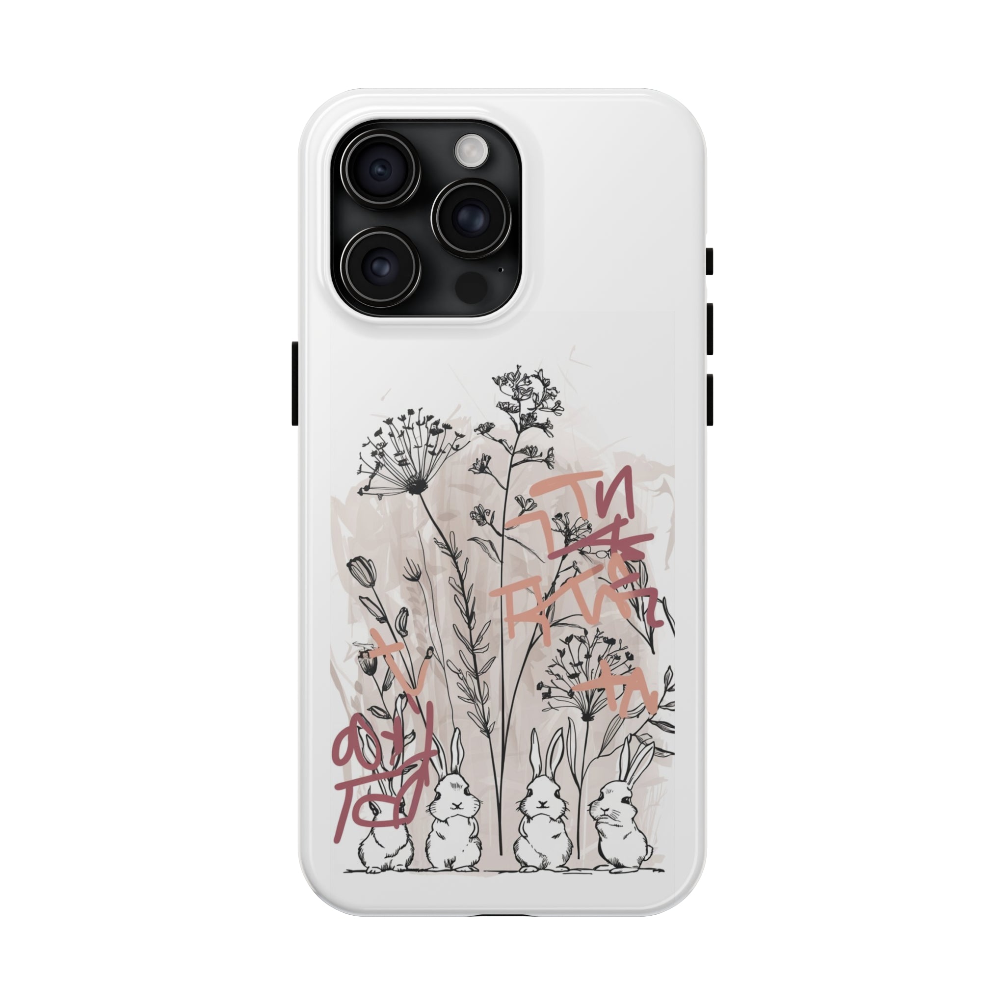 Grafitti Garden Bunnies - Tough Phone Cases