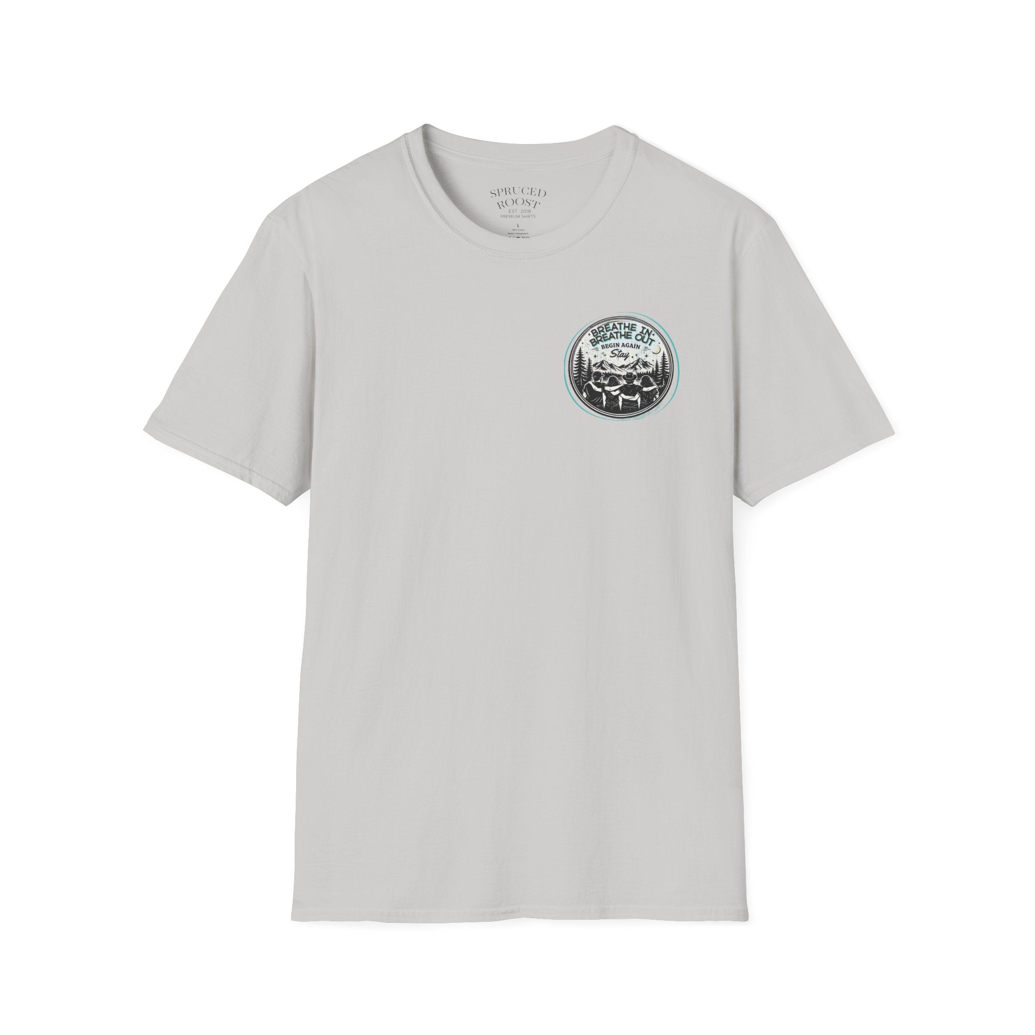 Breathe In,  Breathe Out - Women's Unisex Sized Crew Graphic T-Shirt