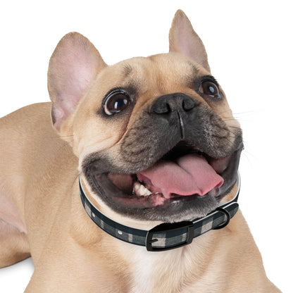 Midnight Blue Plaid Dog Collar
