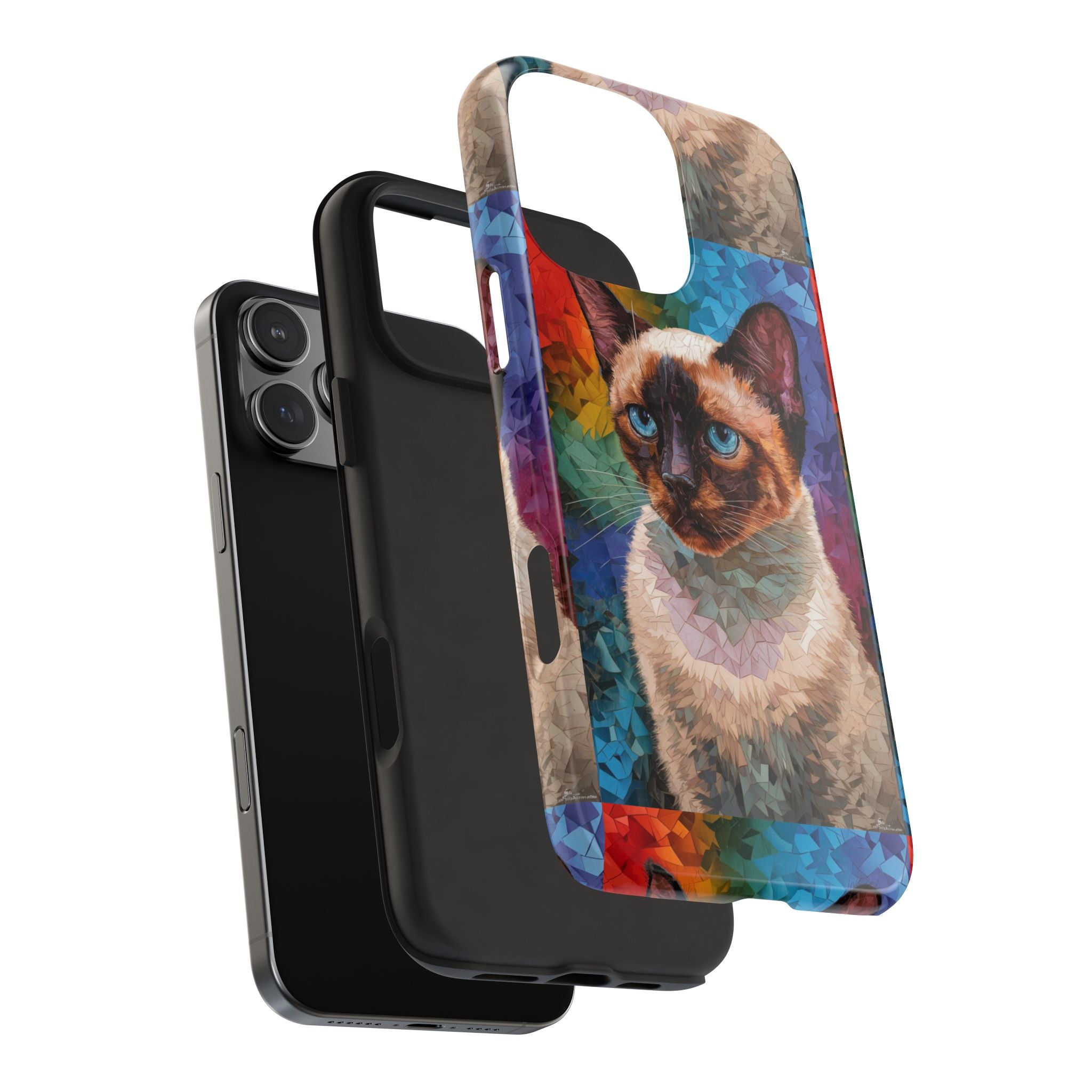 Siamese Kittty - Tough Case for iPhone 14, 15, 16 - Spruced Roost