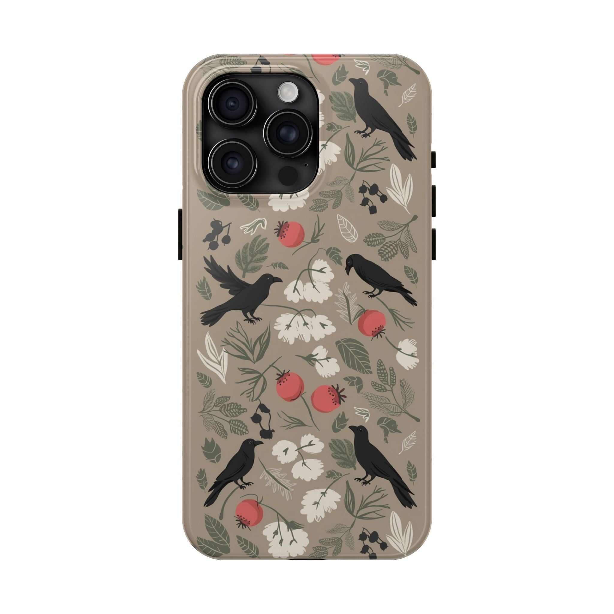 Black Crows Berries - Tough Case for iPhone 14, 15, 16 - Spruced Roost