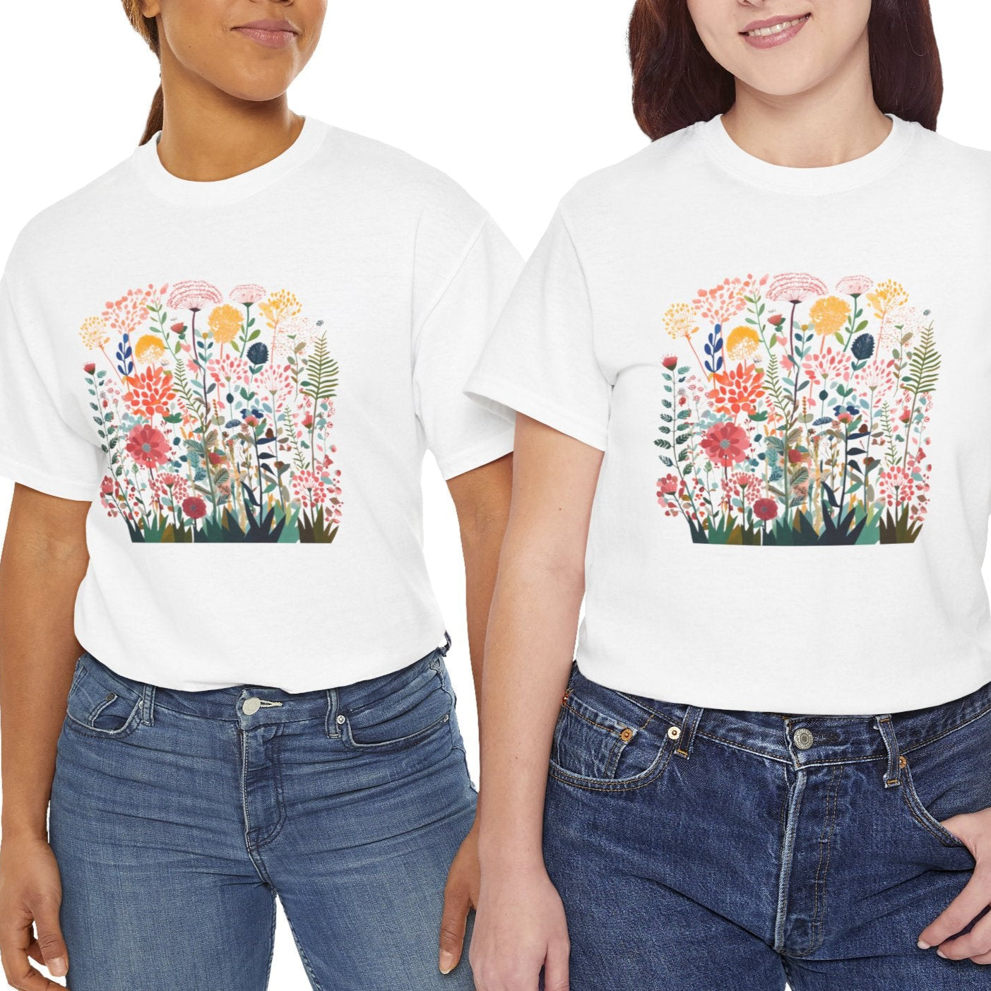Bloomin' Wildflowers Heavy Cotton Tee -  Spring Celebrations