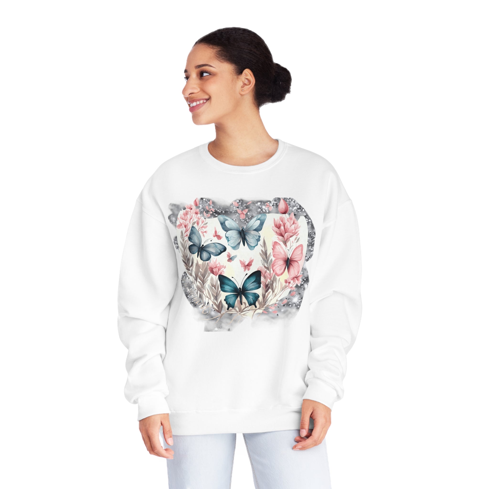 Flutterby Unisex NuBlend® Crewneck Sweatshirt - Spruced Roost
