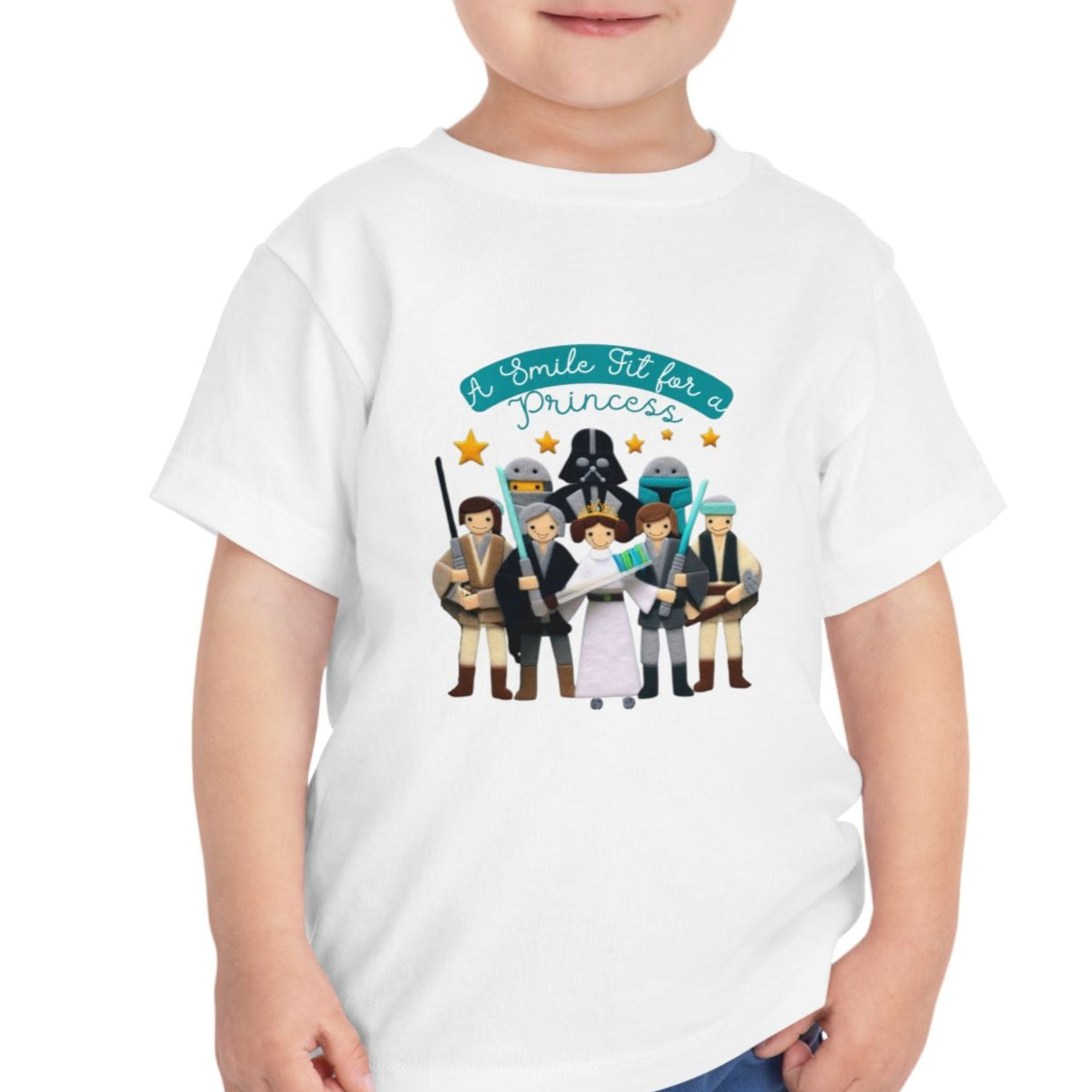 Star Warz - Smile fit for a Princess T-Shirt - 2T, 3T, 4T, 5T