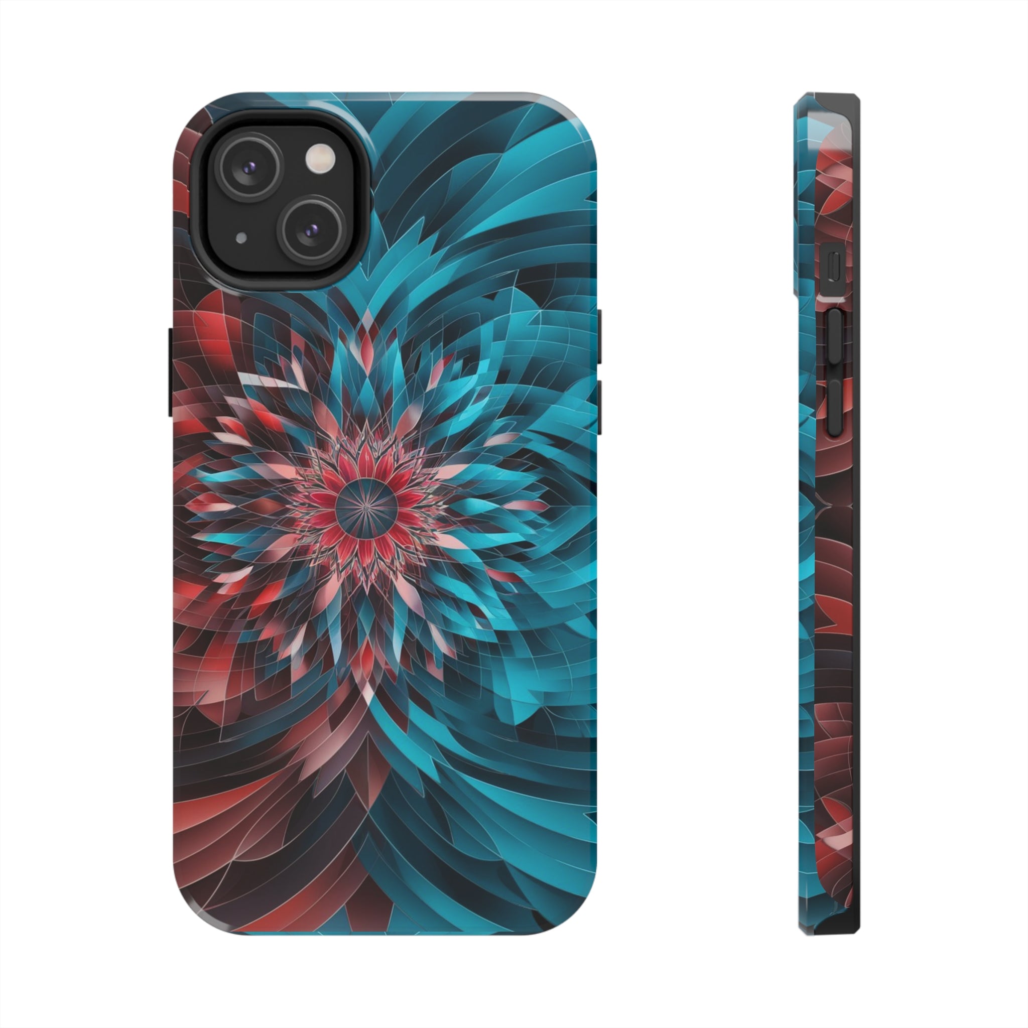 Mandala Maroon and Blue - Tough Phone Cases