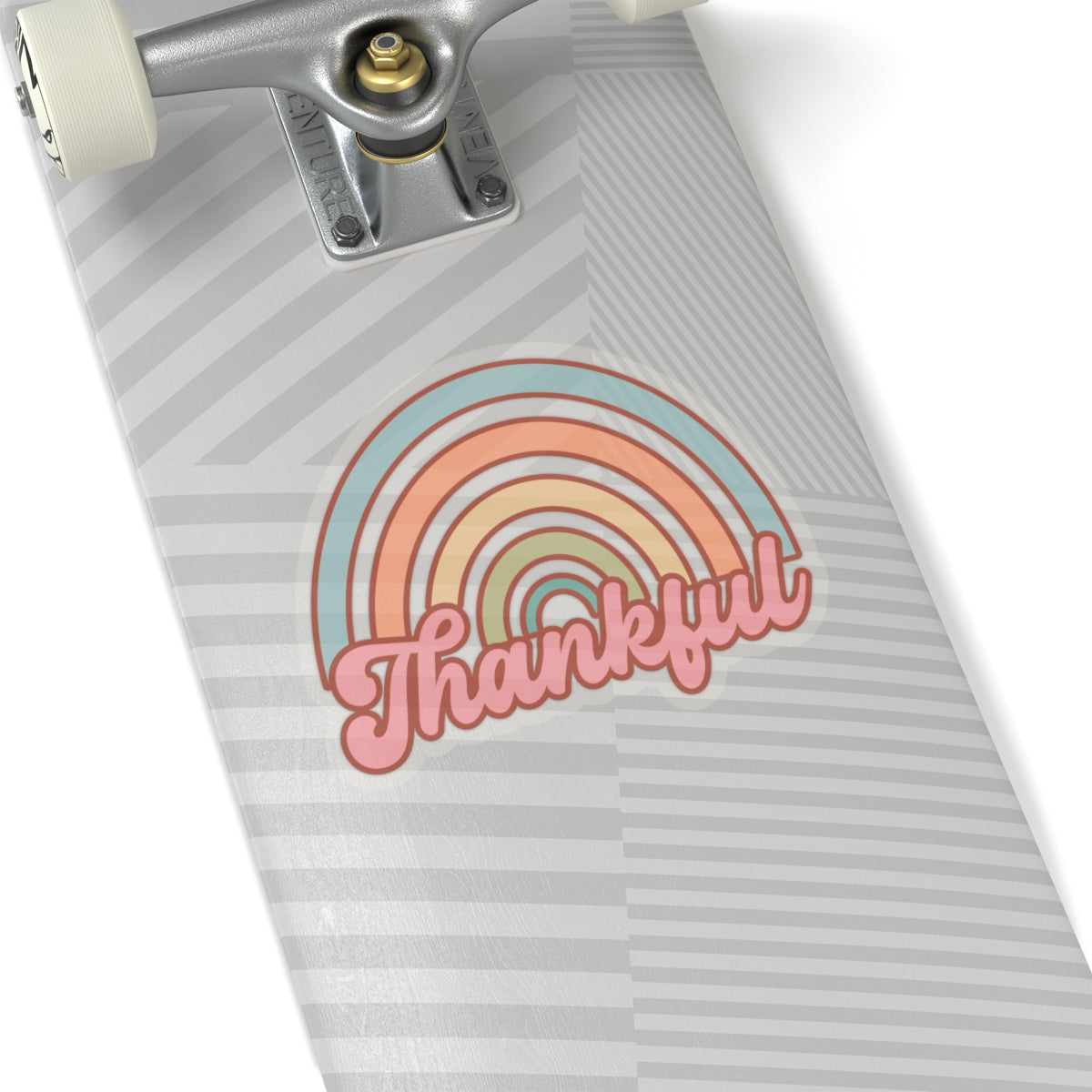 Thankful Rainbow Thanksgiving Kiss-Cut Stickers