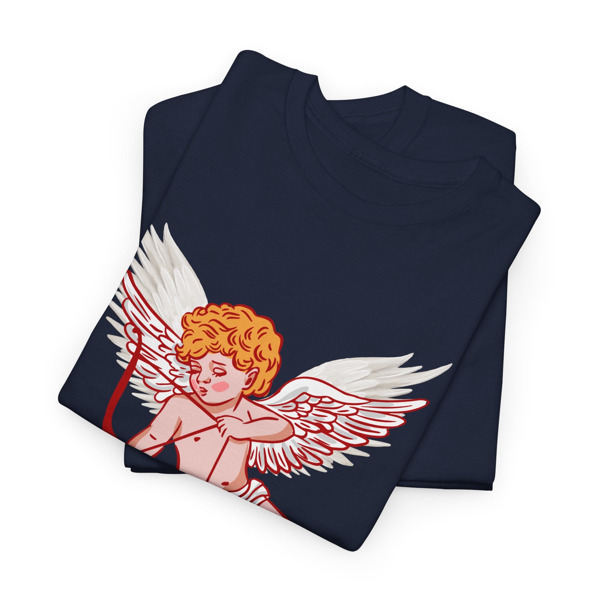 Cupid Inspired Unisex Heavy Cotton Tee - 'I’d Hit That' Graphic Shirt