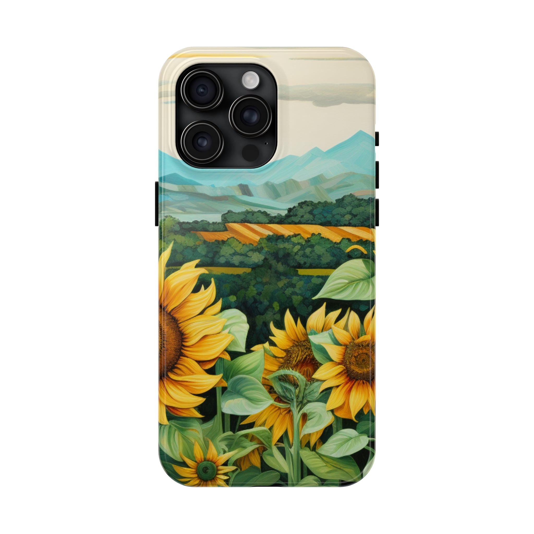 Mountain View Sunflowers  - Tough Phone Cases