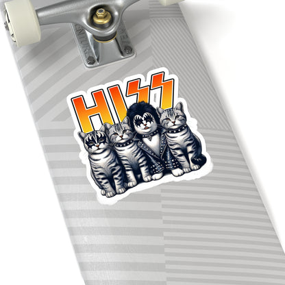 HISS the Kitties Rock Band - Kiss-Cut Stickers