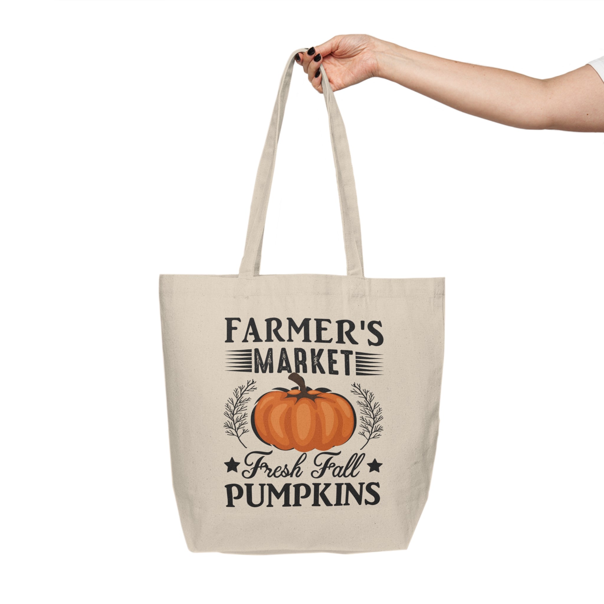 Farmers Market Fresh Pumpkins - Canvas Shopping Tote - Spruced Roost