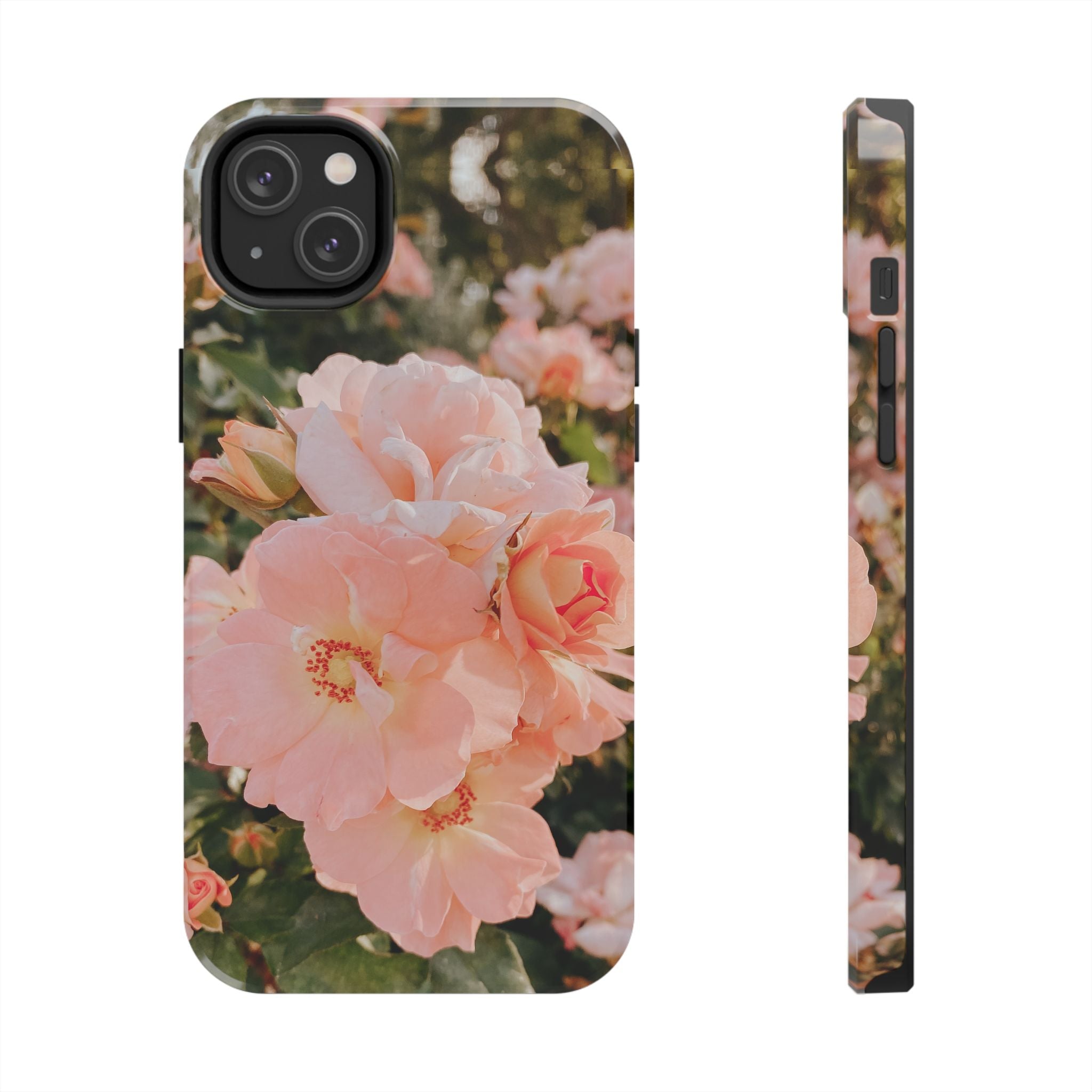 Blush Hollyhocks - Tough Case for iPhone 14, 15, 16