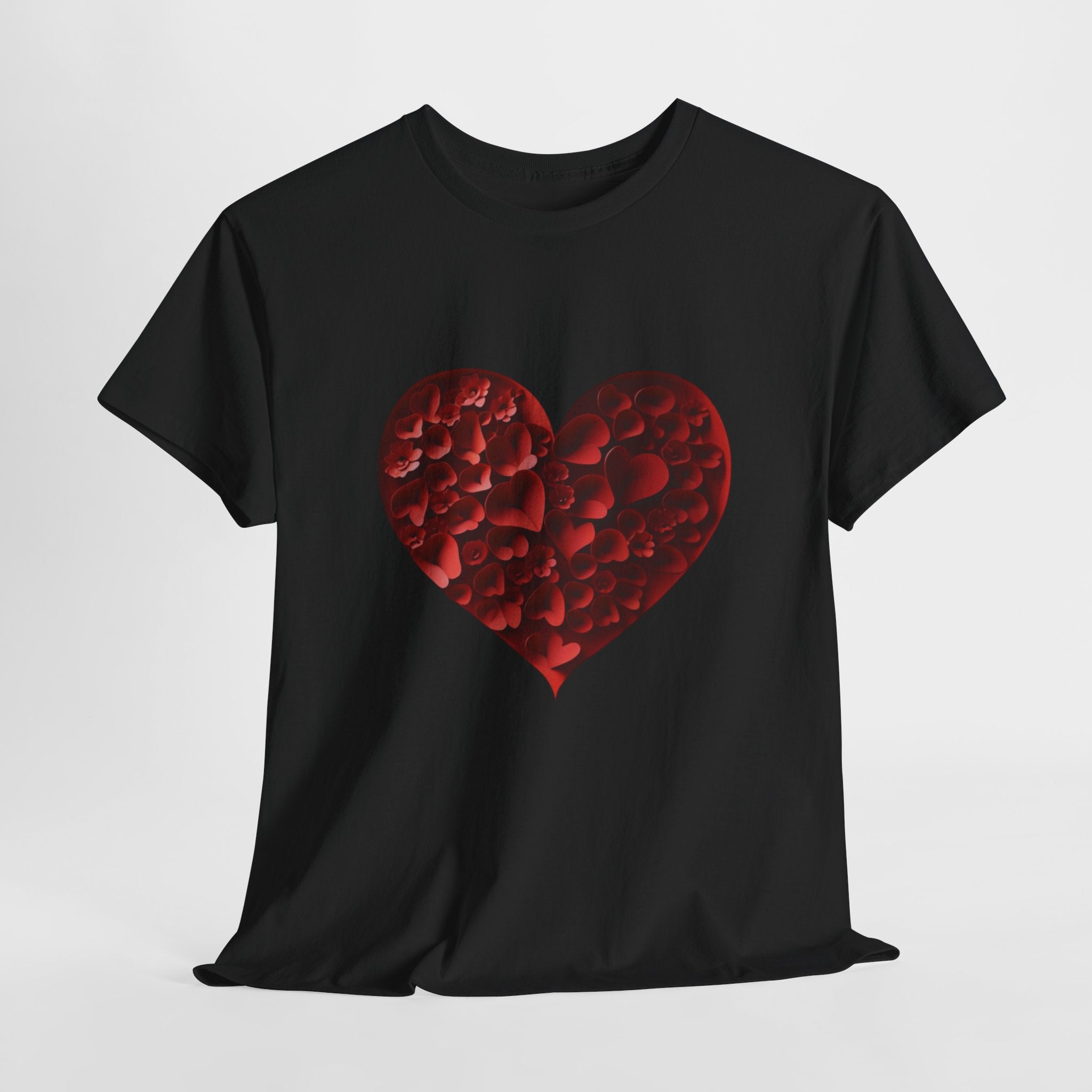 Floral Heart - Unisex Heavy Cotton Tee