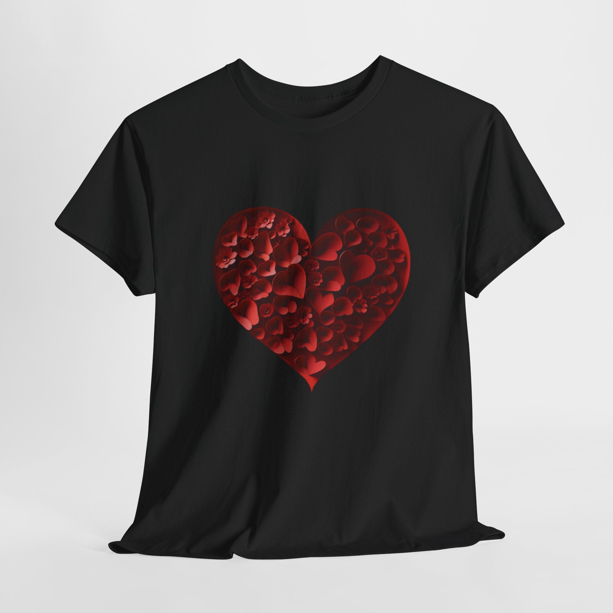 Floral Heart - Unisex Heavy Cotton Tee - Spruced Roost